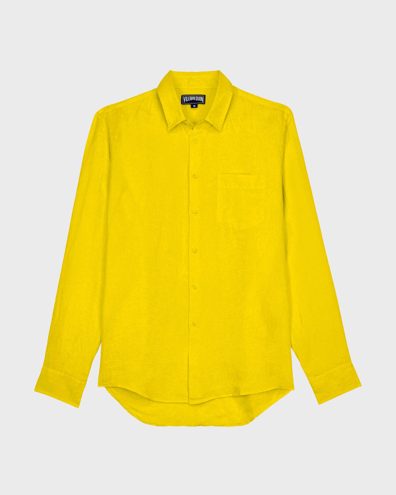 MEN LINEN SHIRT SOLID 1