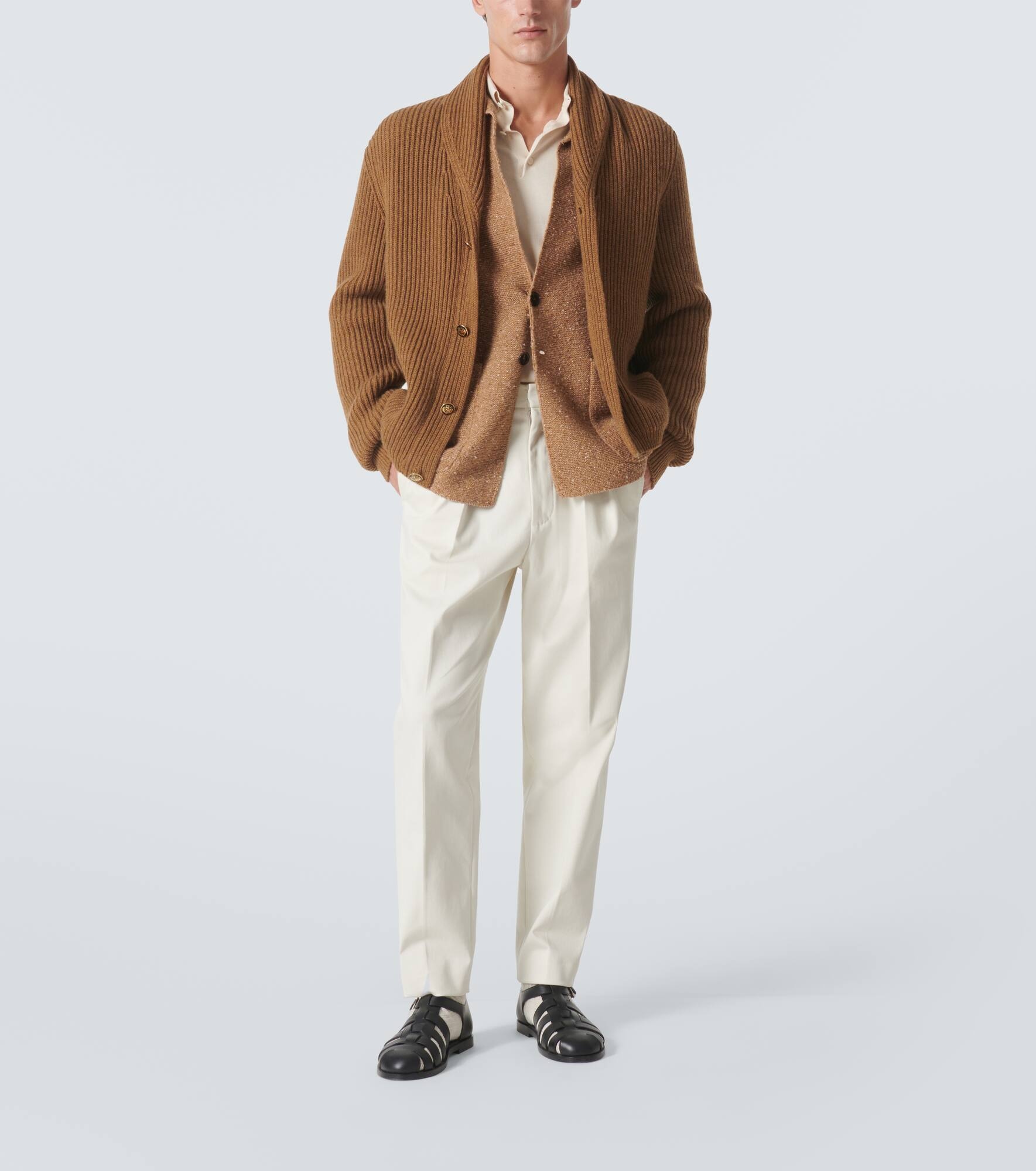 Ribbed-knit cashmere cardigan - 2