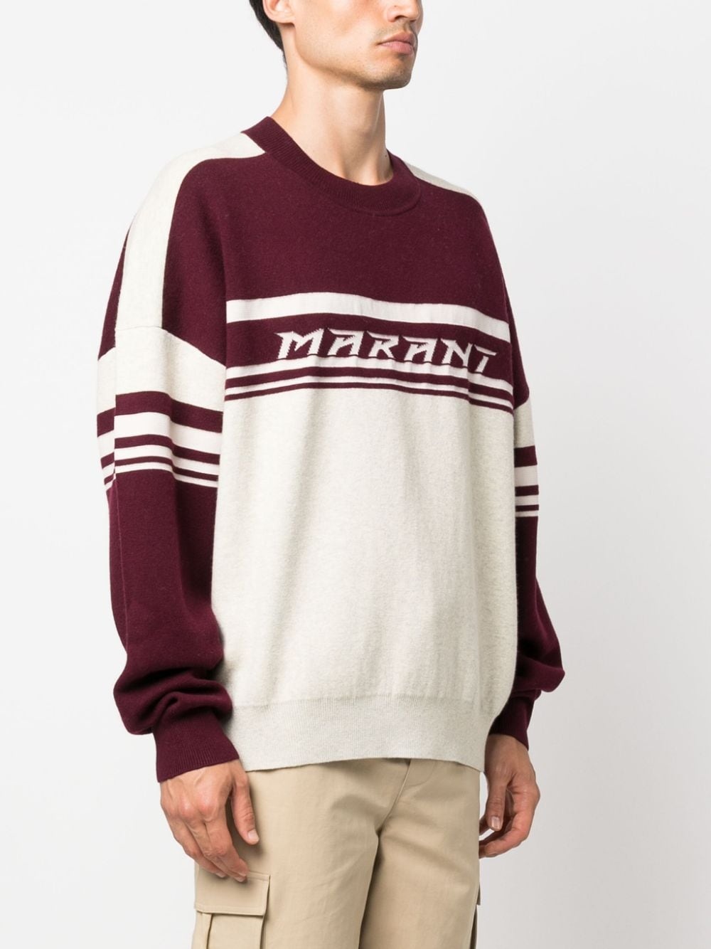 logo intarsia-knit jumper - 3