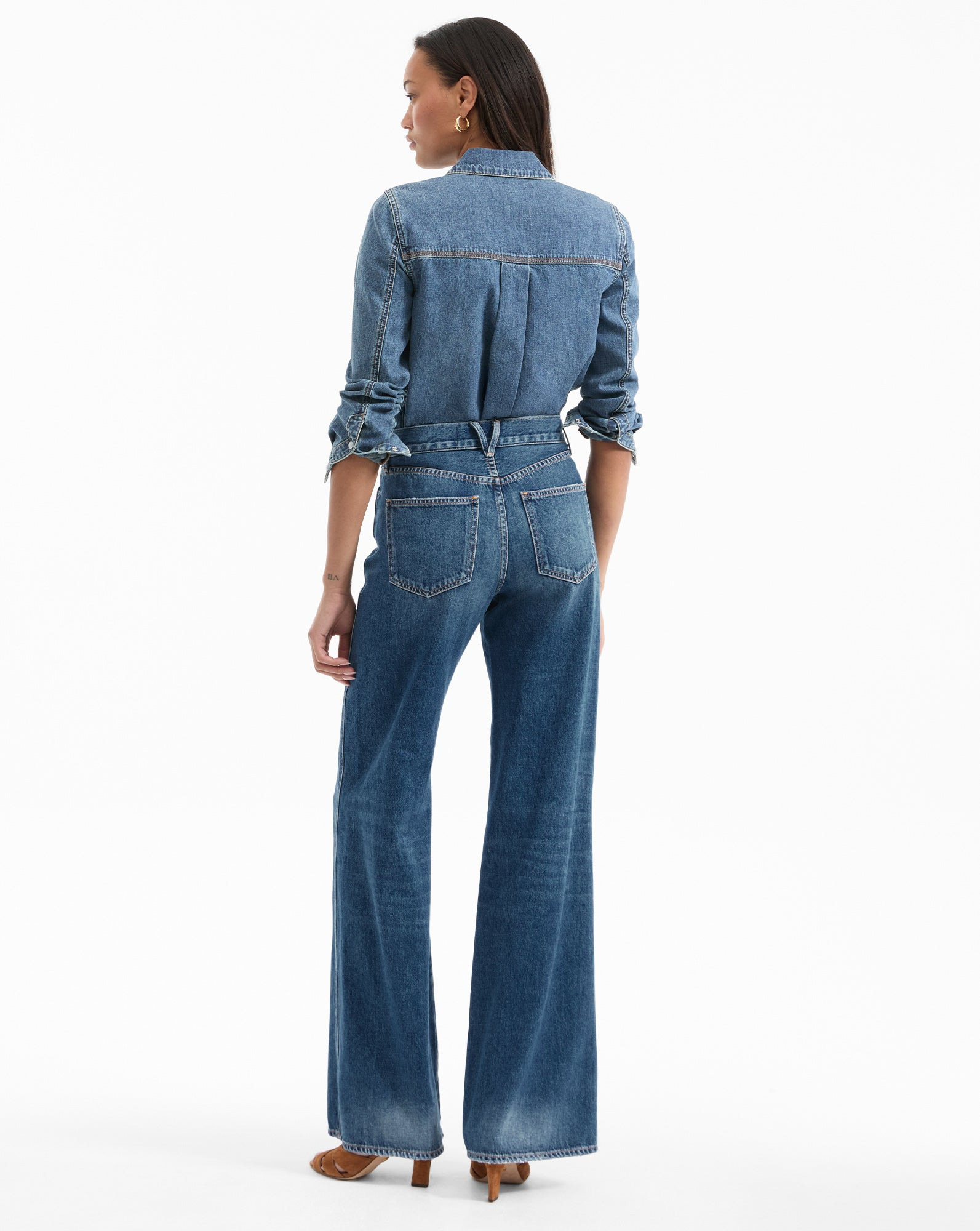 KASEY MID RISE WIDE-LEG JEAN - 5