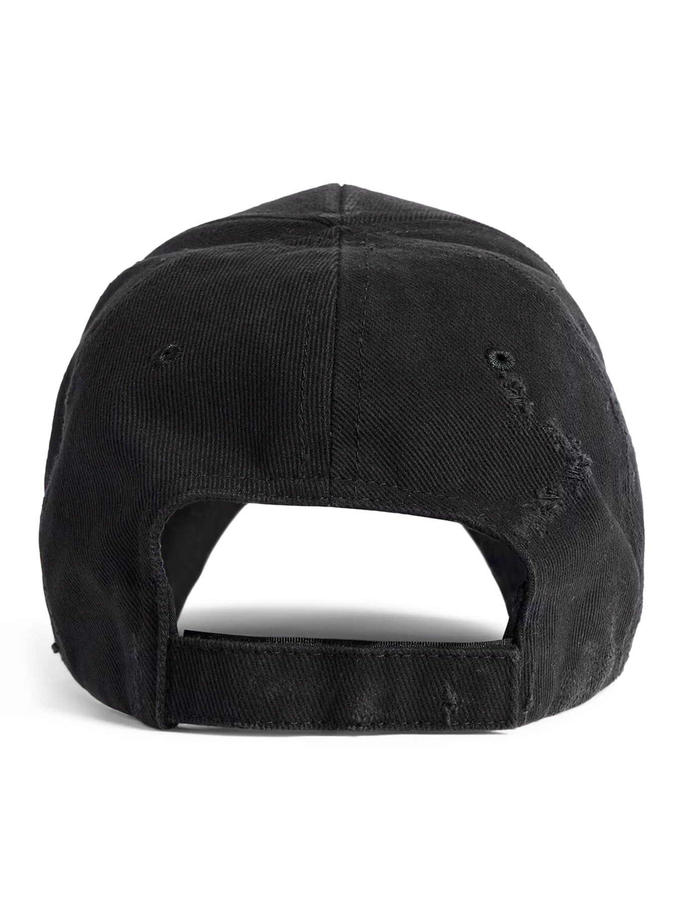 TILTED TYPO CAP IN BLACK - 4