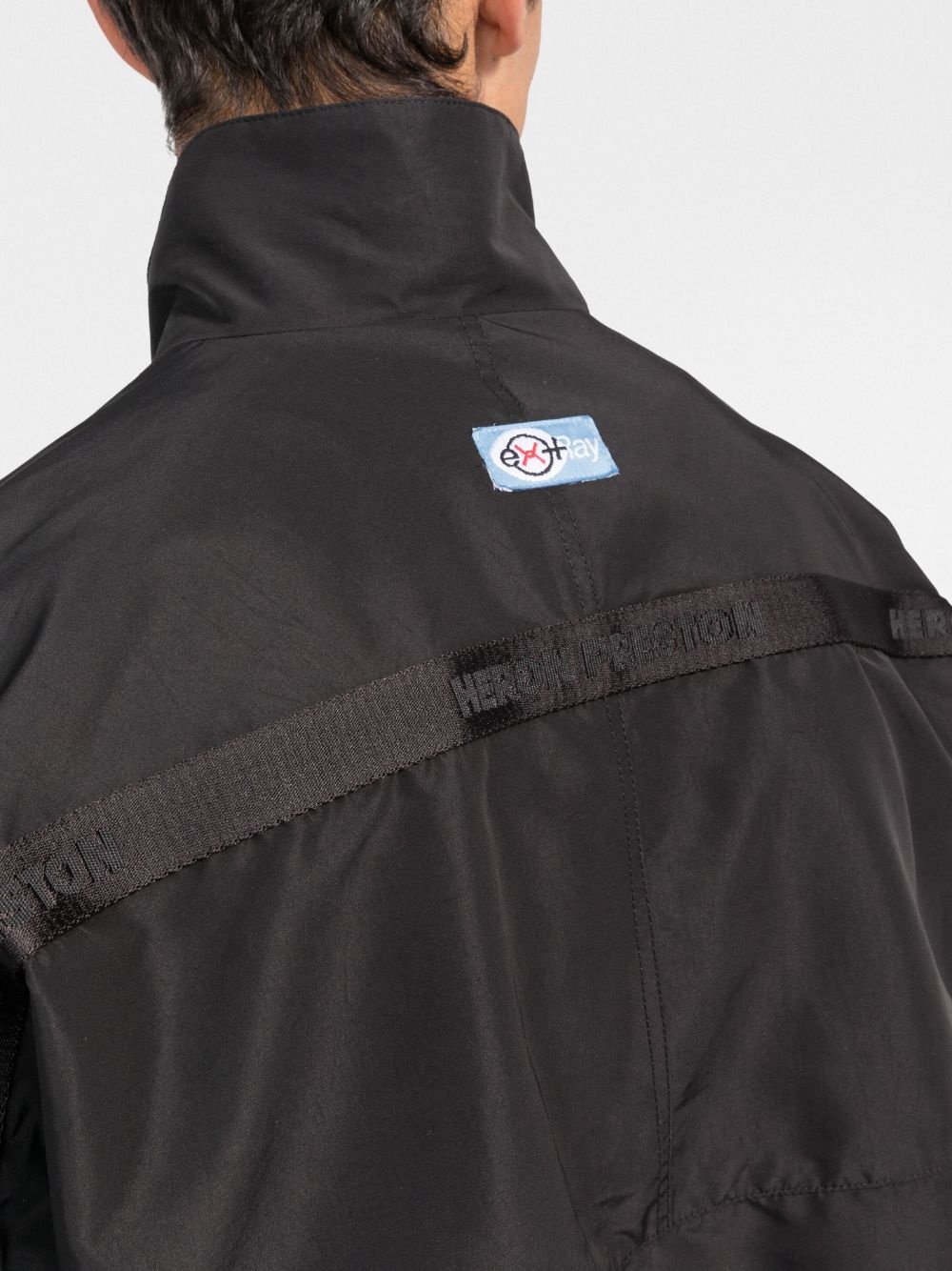 logo-patch bomber jacket - 5