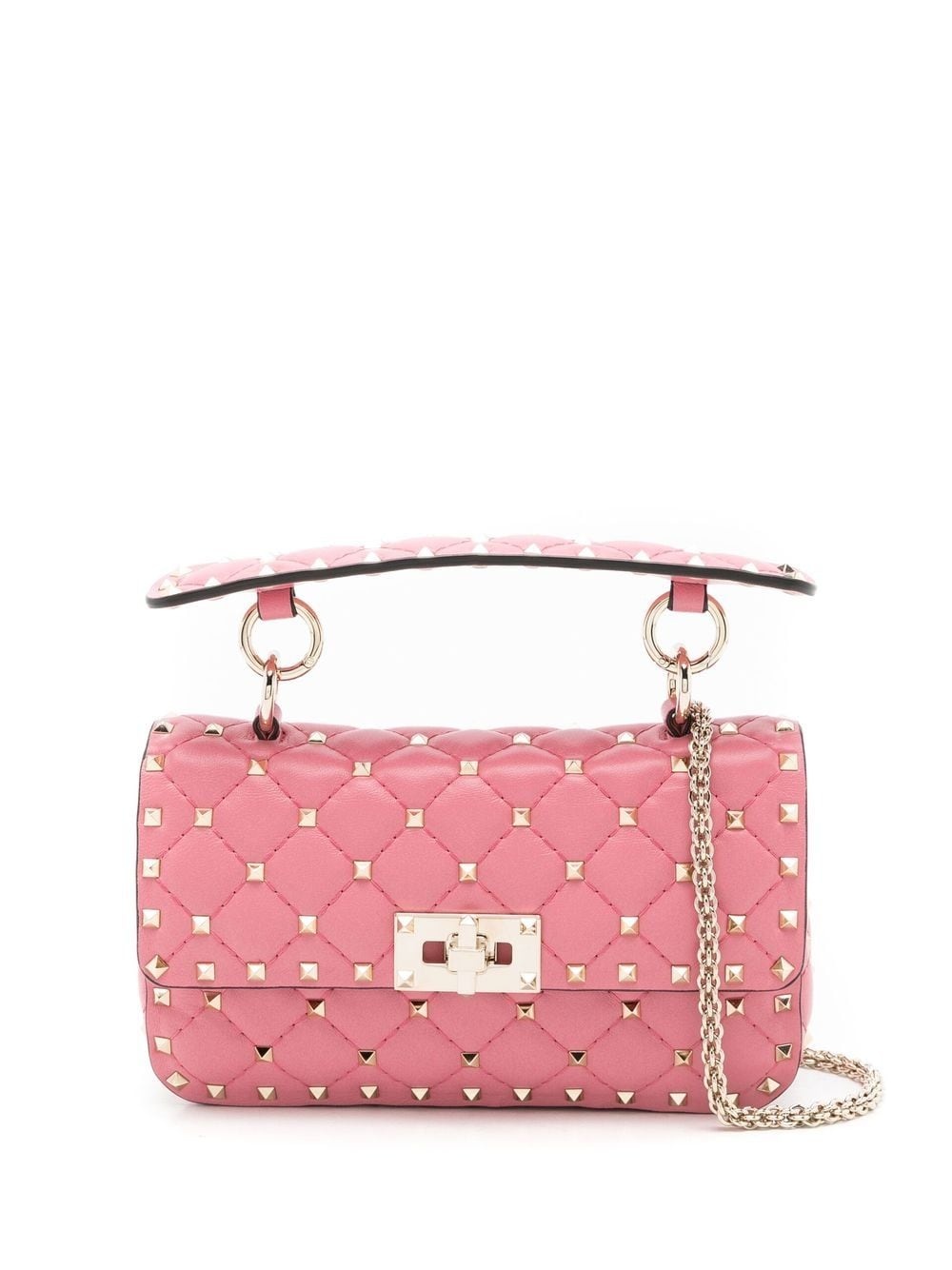 Rockstud leather shoulder bag - 1