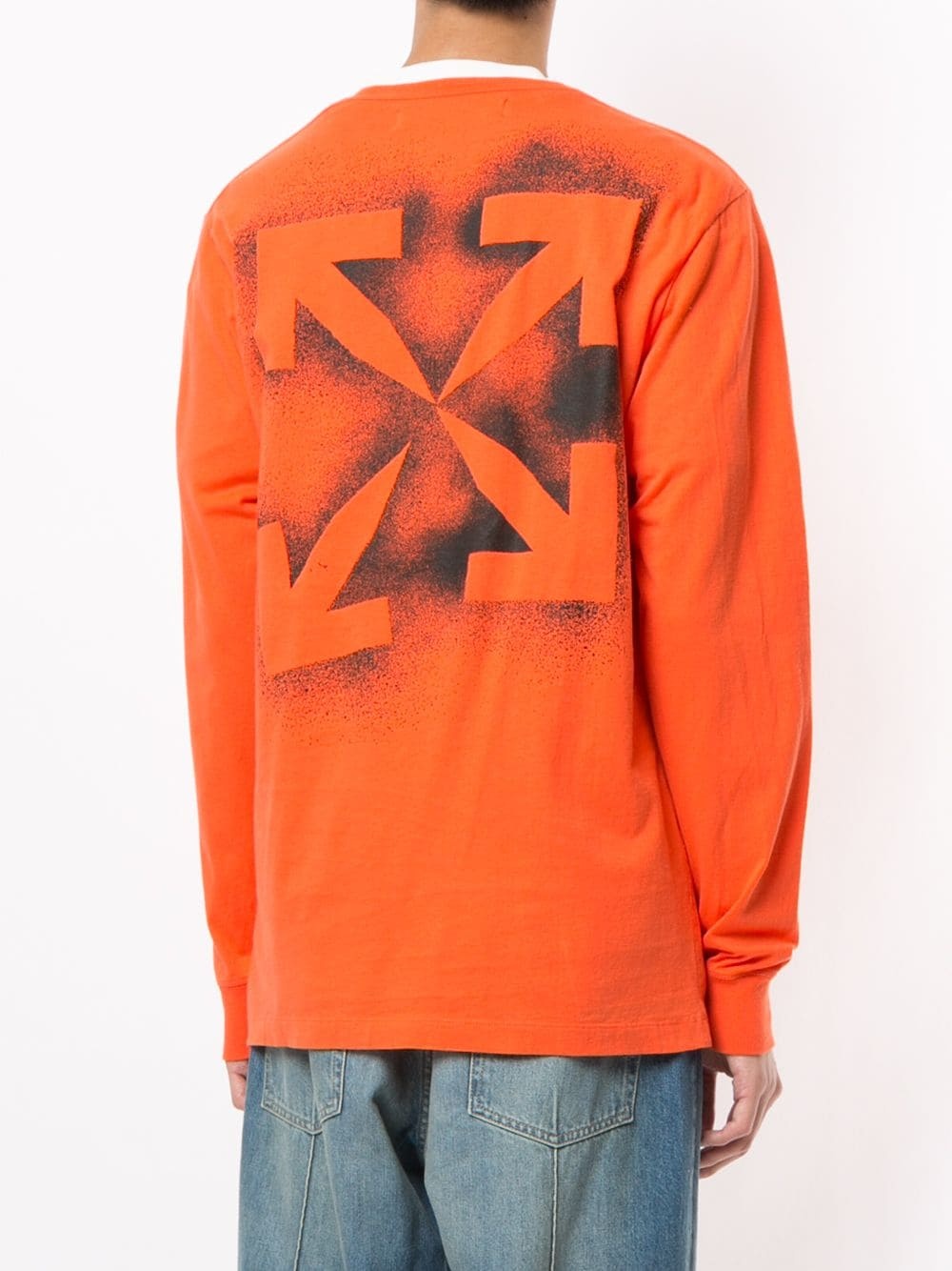 Arrows-print cotton sweatshirt - 4