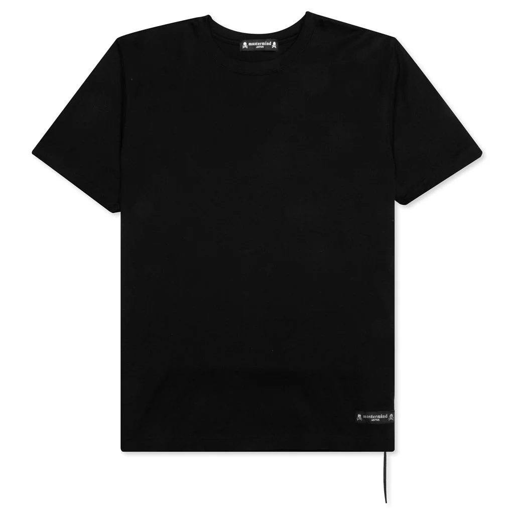 MASTERMIND JAPAN CURSIVE LOGO T-SHIRT - BLACK - 1