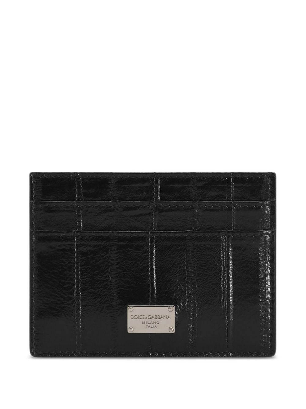 textured leather card holder - 3