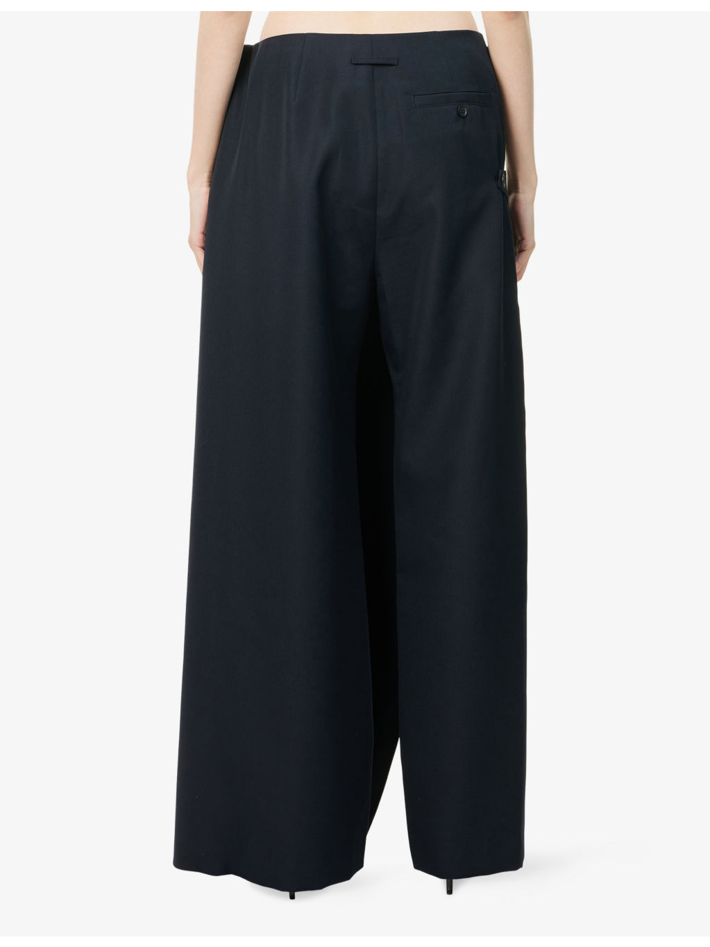 The Wraparound Wide-Leg Woven Pant Skirt - 4