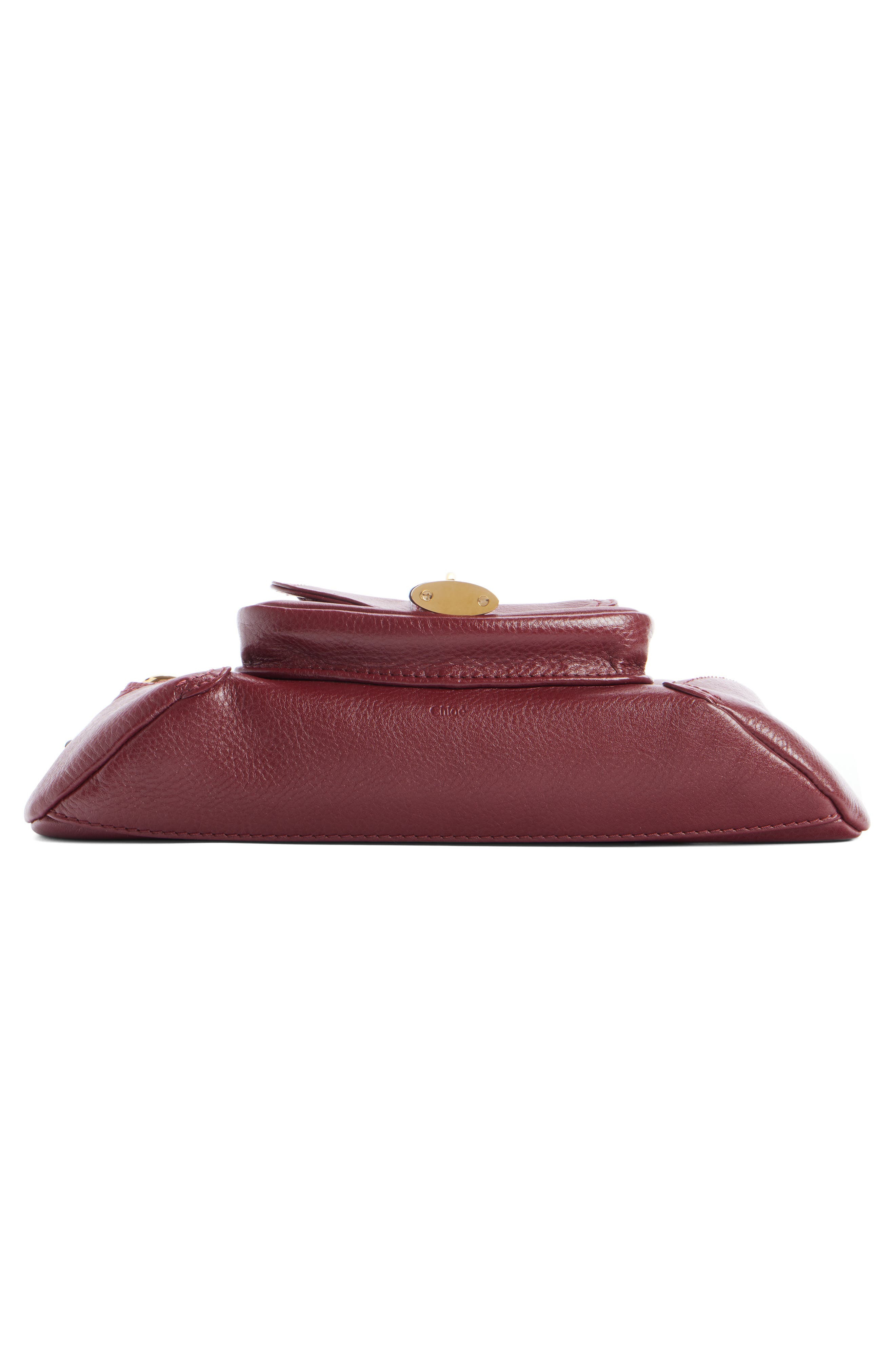 Chloé The 99 Leather Shoulder Bag in Brunet Red 622 at Nordstrom - 5