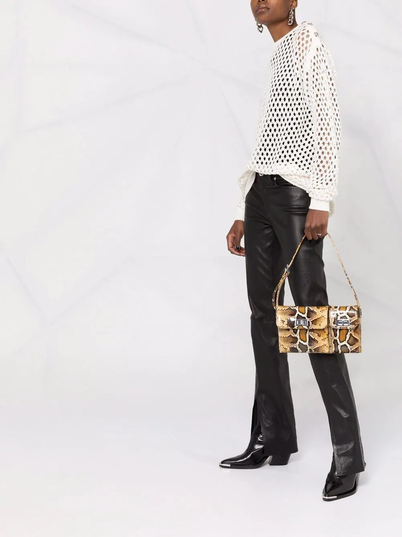 pointelle-knit crystal-embellished jumper 6