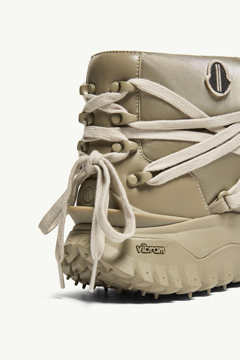 Moncler + Rick Owens Trailgrip Megalace Leather Boots 8