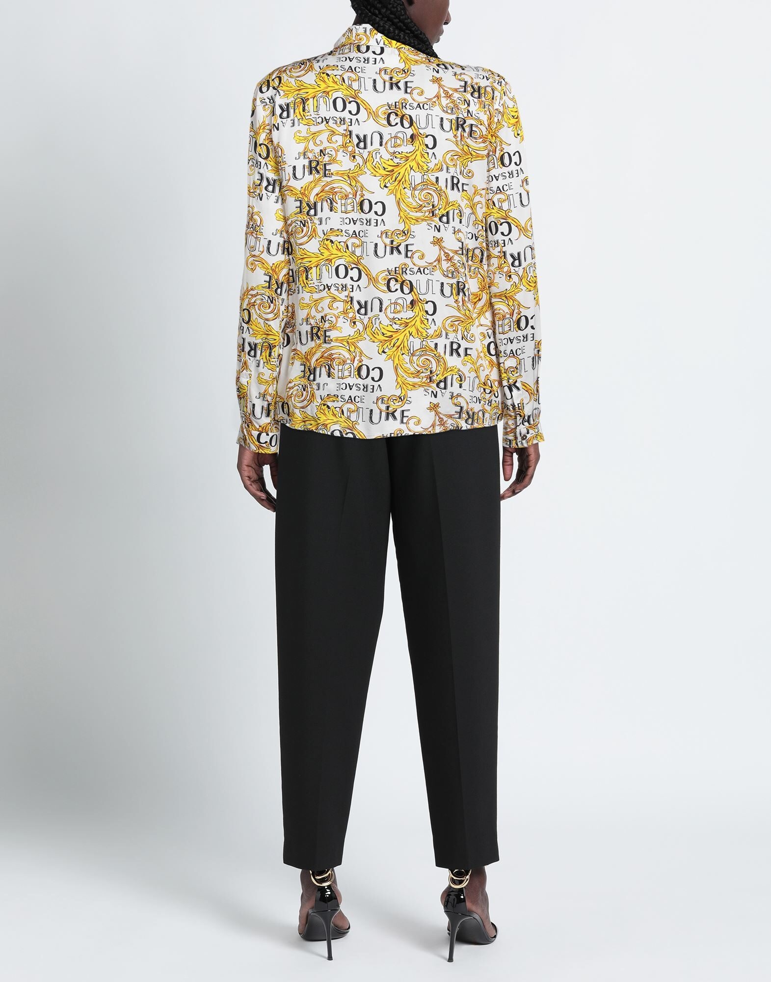White Women's Patterned Shirts & Blouses - 3