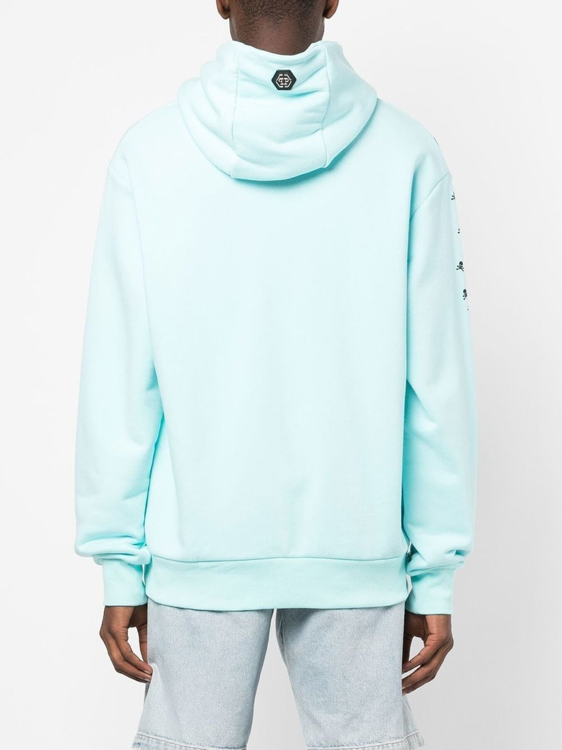 logo-print detail hoodie 4