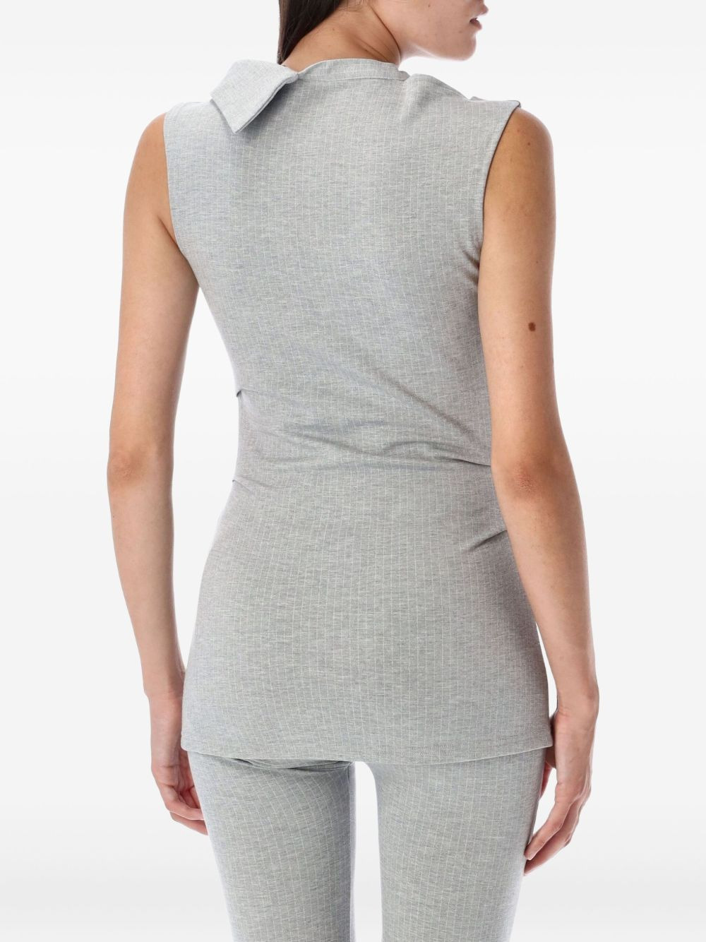 button sleeveless top - 2