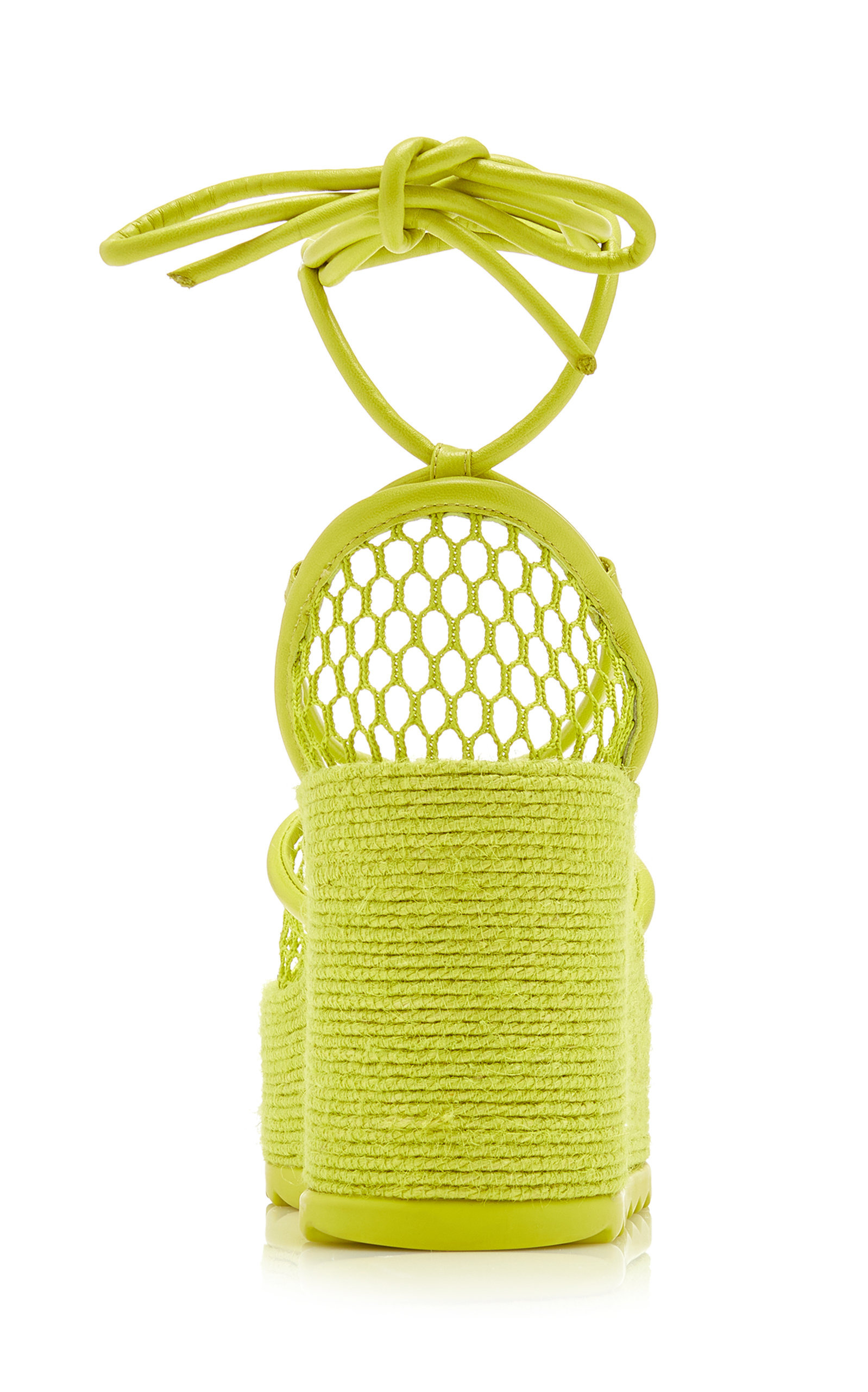 Lace-Up Wedge Espadrilles green - 4