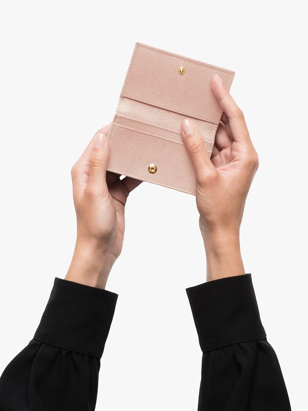 logo-plaque foldover cardholder - 4