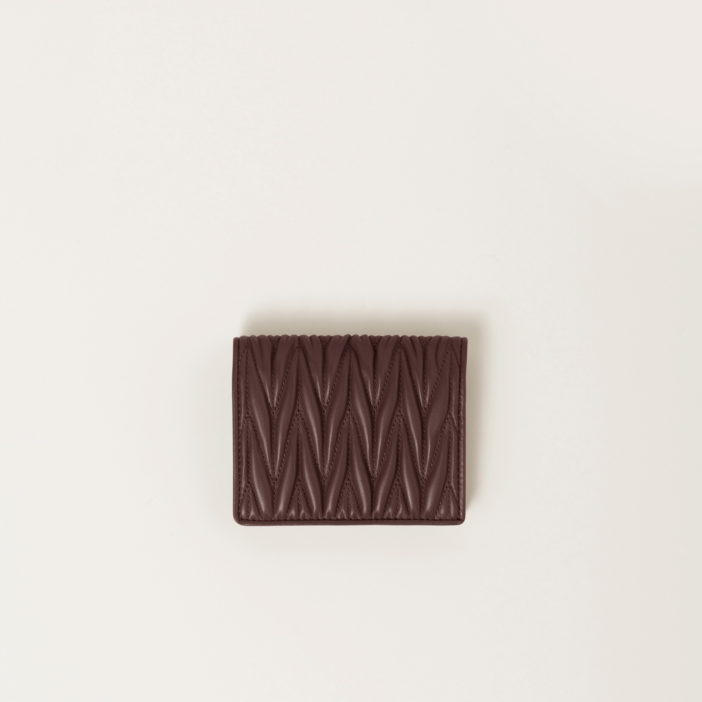 Small matelassé nappa leather wallet - 3