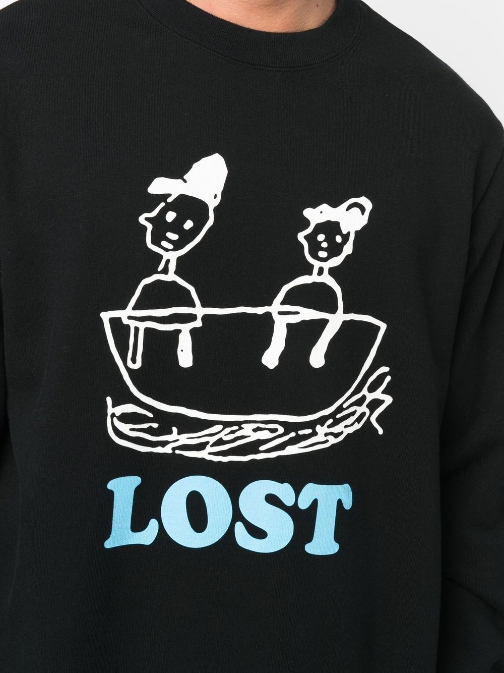 lost graphic-print sweatshirt - 5