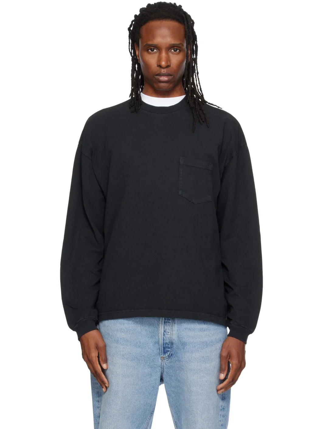 Black Lucan Long Sleeve T-shirt - 1