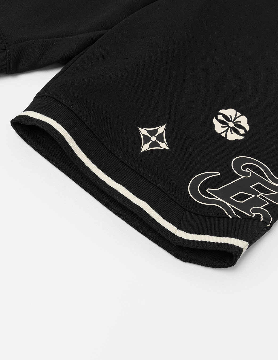 Allover Logo Print Fashion Fit Sweatshorts - 8