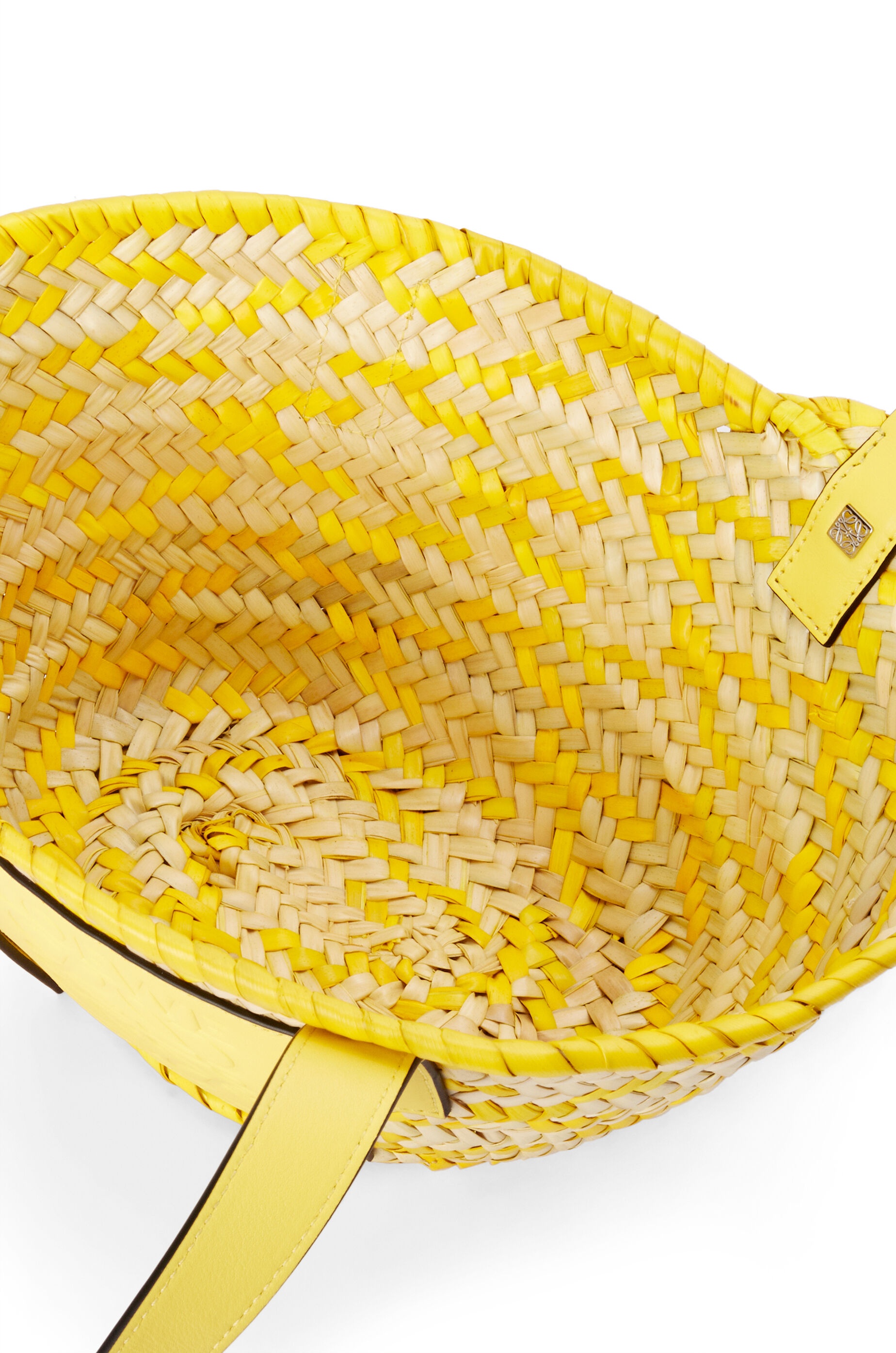 Small Basket bag in palm leaf and calfskin - 5