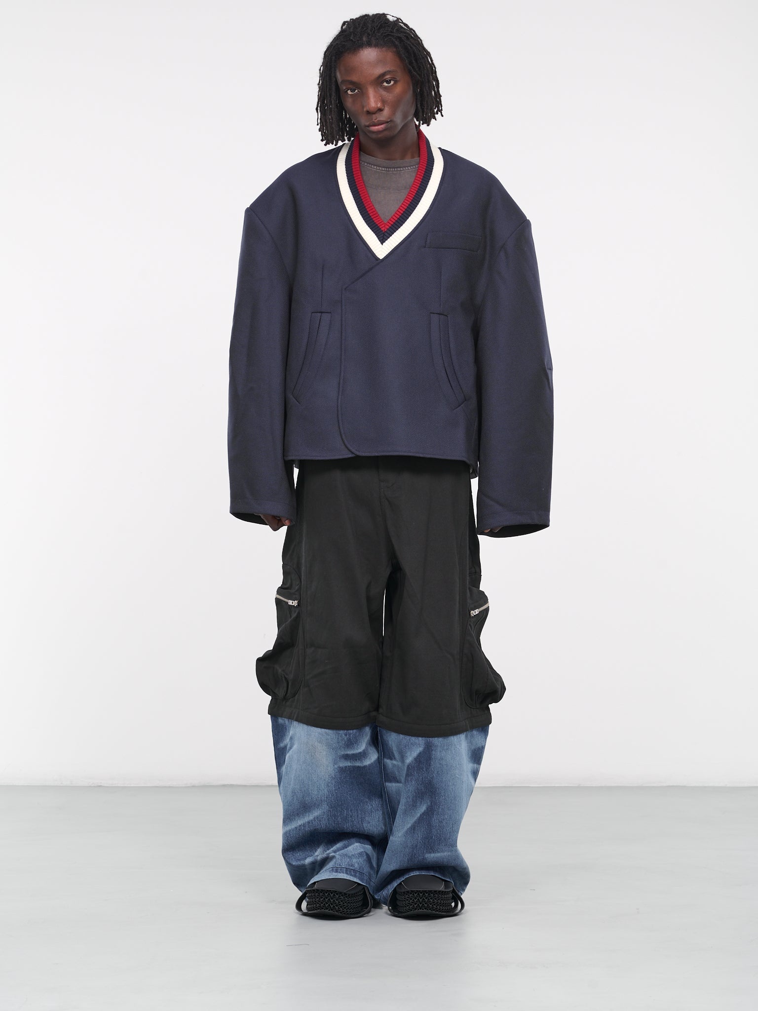 NAMESAKE Felix Detachable Knee Cargo Jeans | hlorenzo | REVERSIBLE