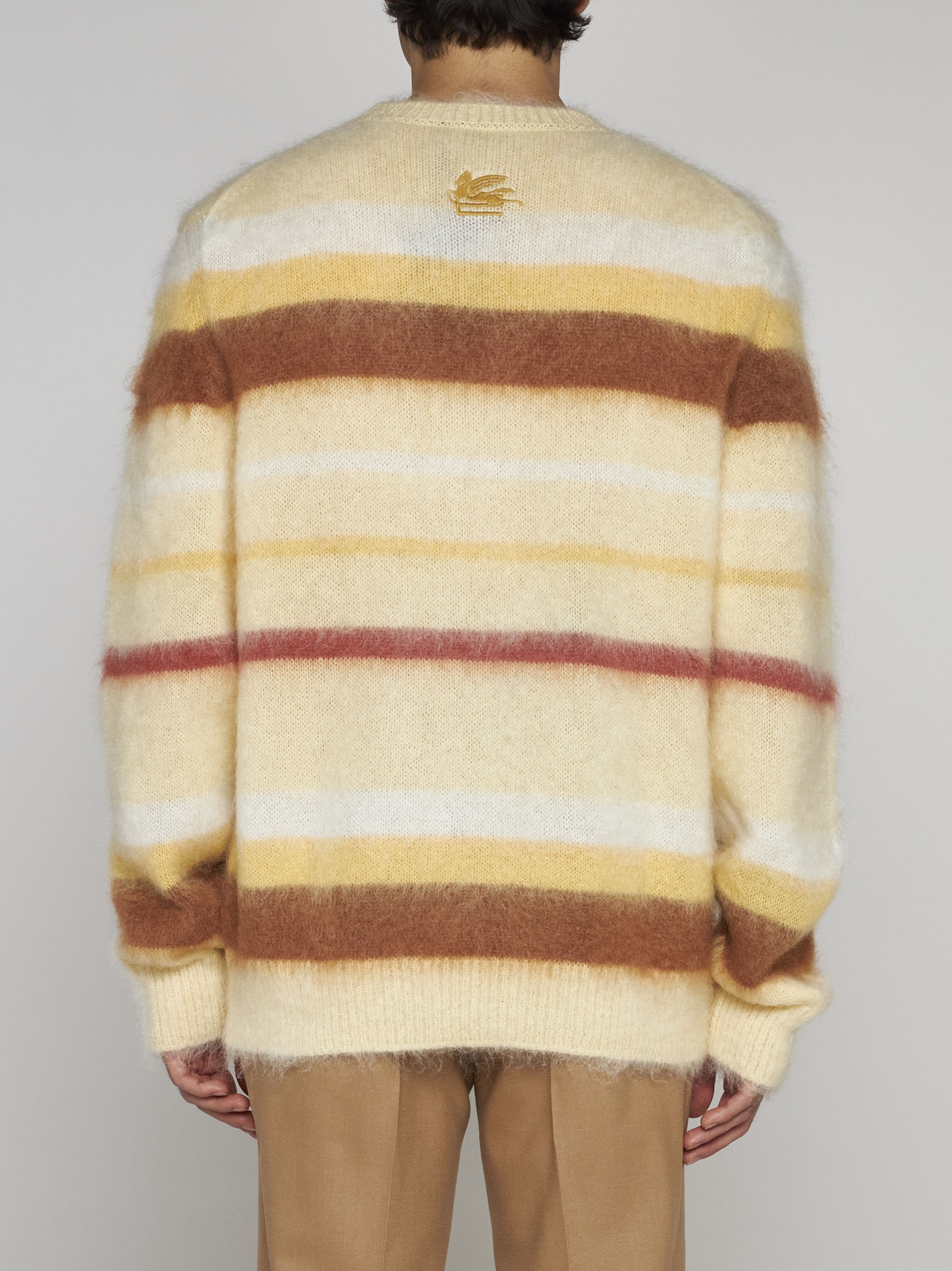 Etro Striped mohair-blend sweater | danielloboutique