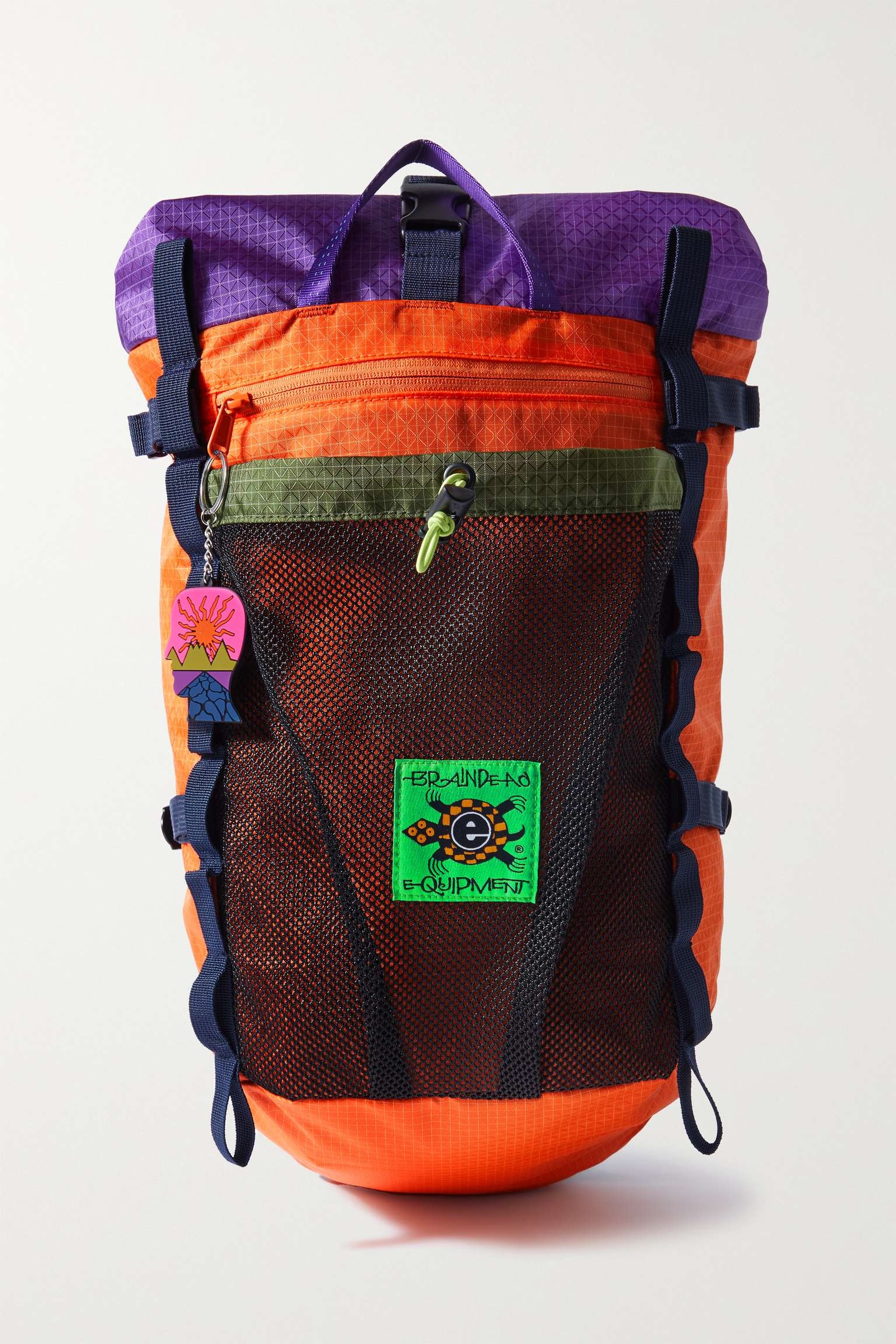 Equipment Climbing Mesh-Trimmed Colour-Block Ripstop Backpack - 1