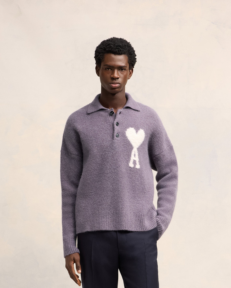 AMI Paris OFF-WHITE AMI DE COEUR POLO outlook