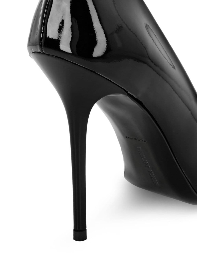 105mm pointed-toe leather pumps 4