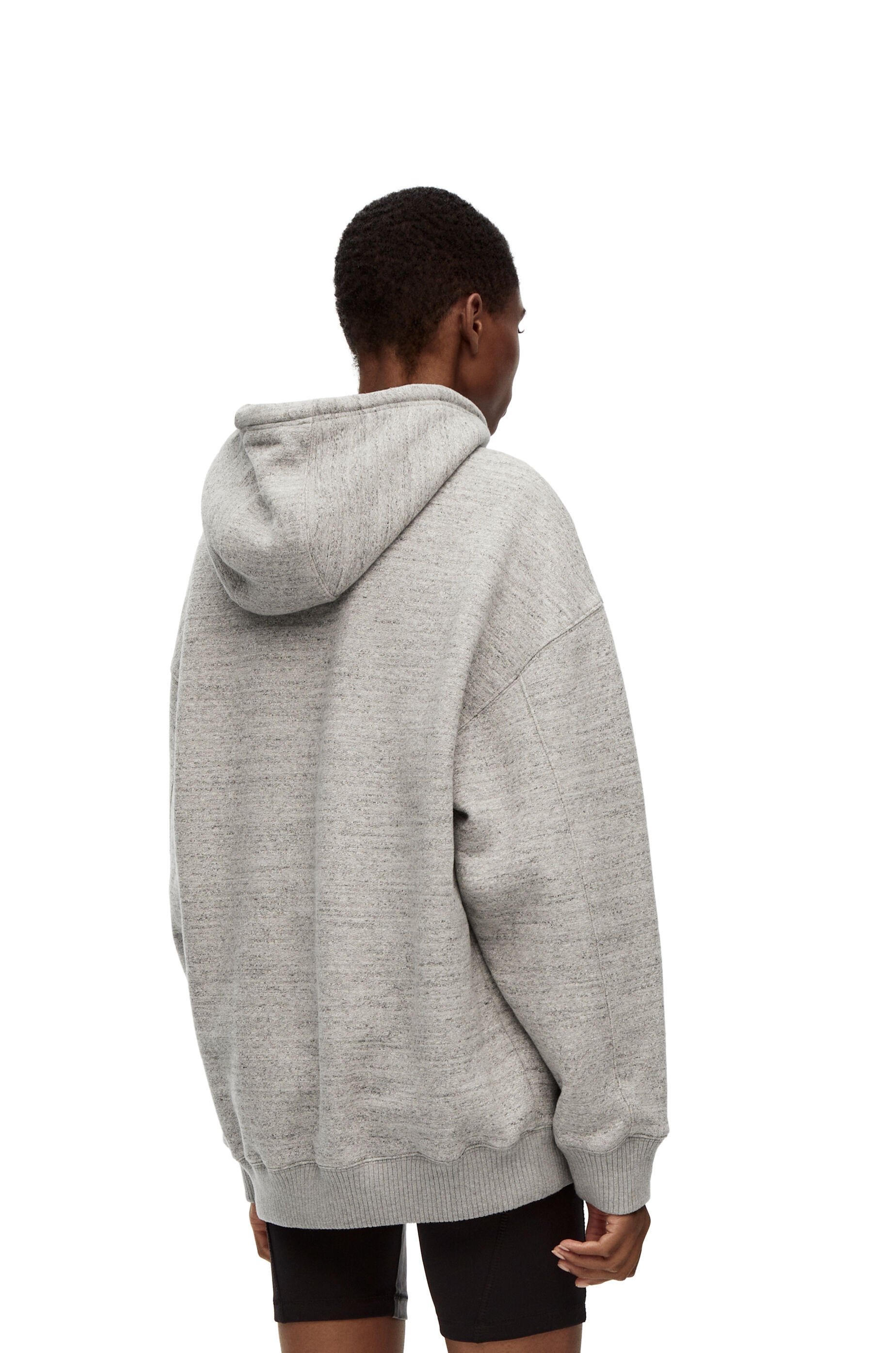 Oversized fit hoodie in cotton - 4