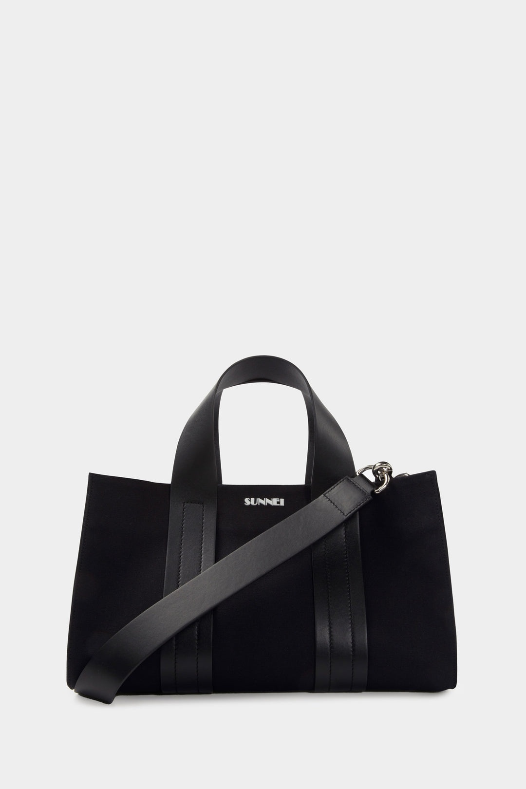 BLACK MINI PARALLELEPIPEDO BAG - 1