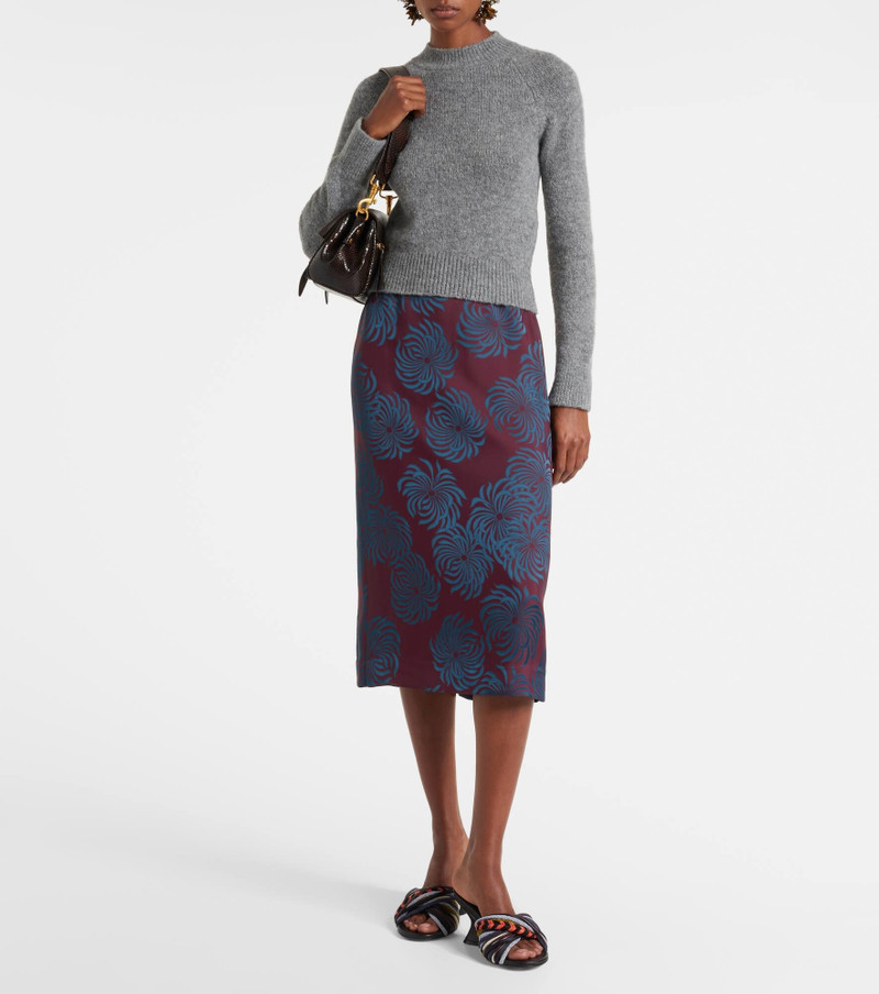 Dries Van Noten 75 braided wedge mules outlook