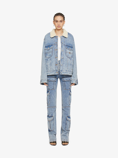 Givenchy JACKET IN DENIM AND FLEECE outlook