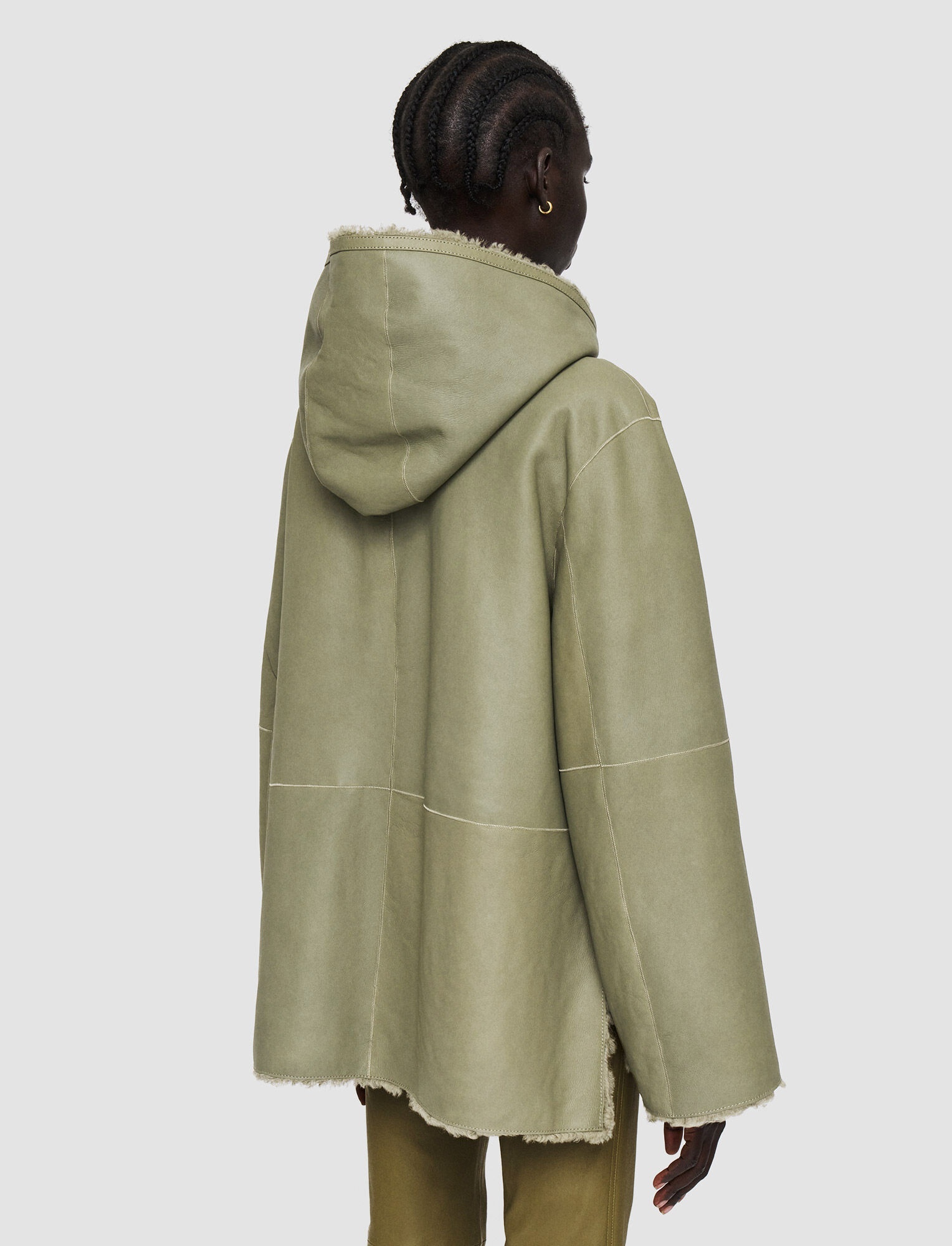 Reversible Shearling Cosser Coat - 4