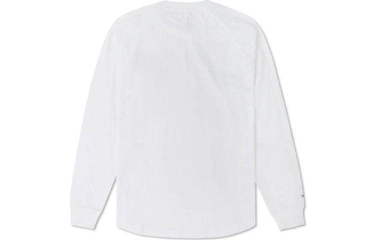Converse Chain Stitch Long Sleeve Raglan T-Shirt 'White' 10024585-A01 - 2