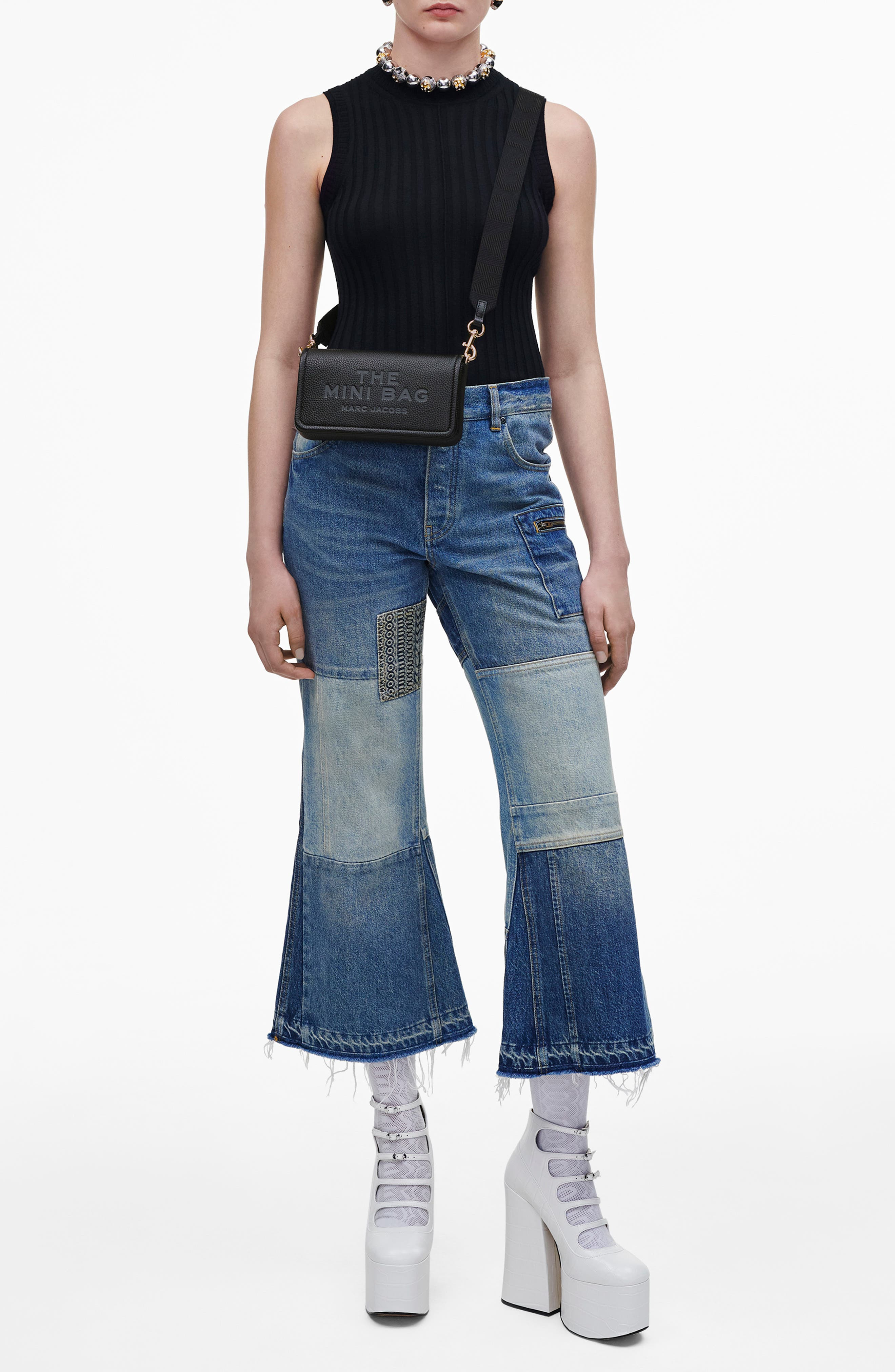 Marc Jacobs The Mini Leather Crossbody Bag in Black at Nordstrom - 3