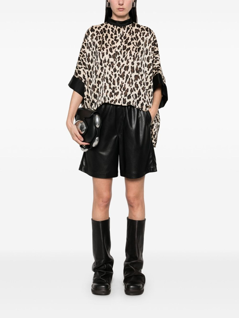 sacai leopard-print blouse outlook