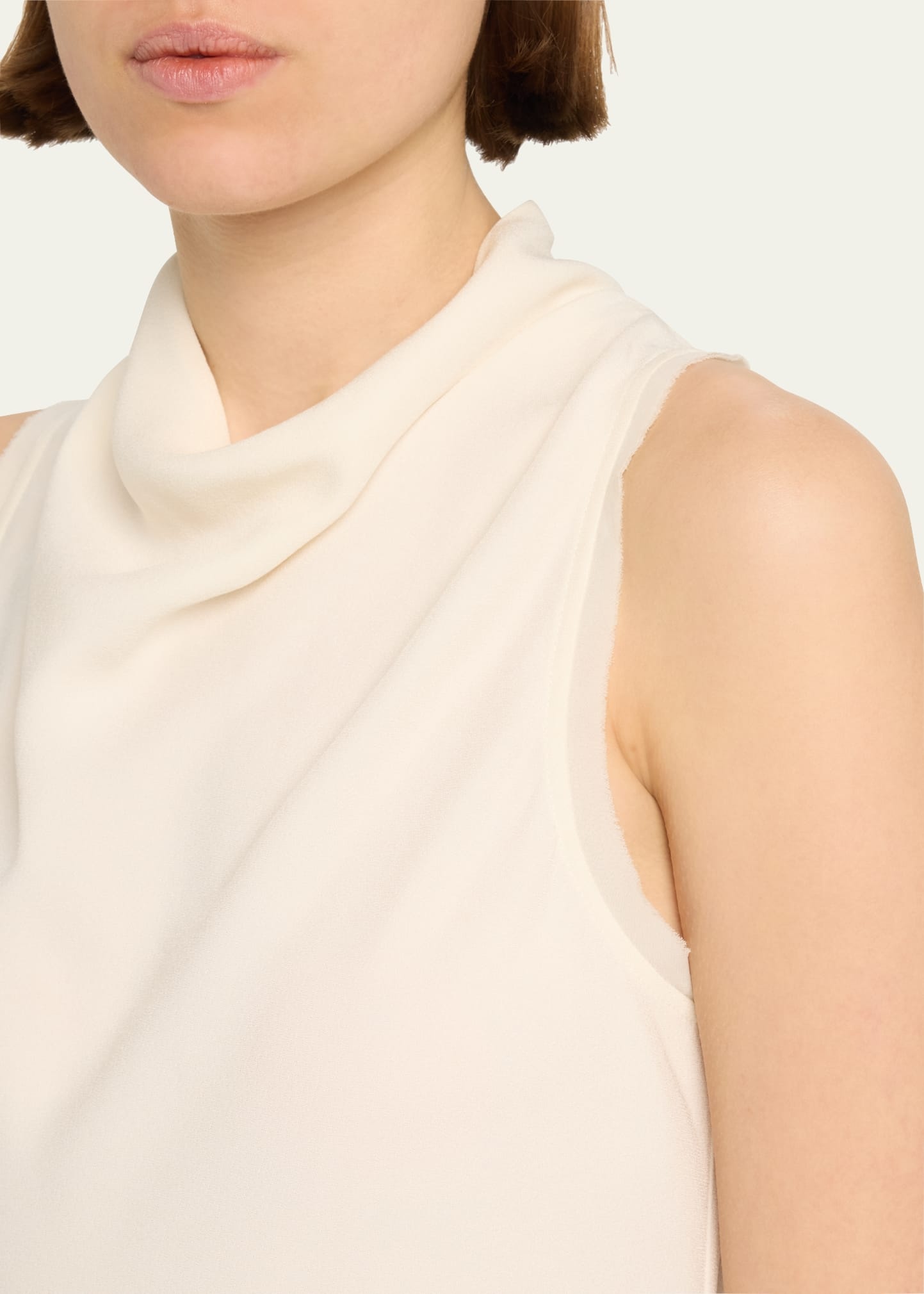 Cleo Sleeveless Cowl-Neck Top - 5