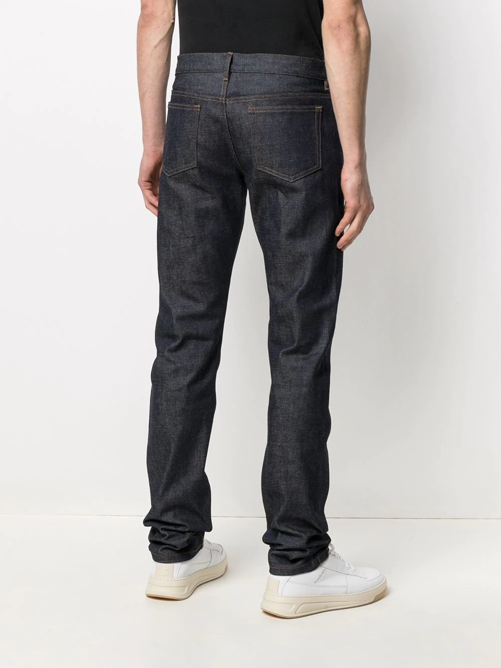 mid-rise straight leg jeans - 4