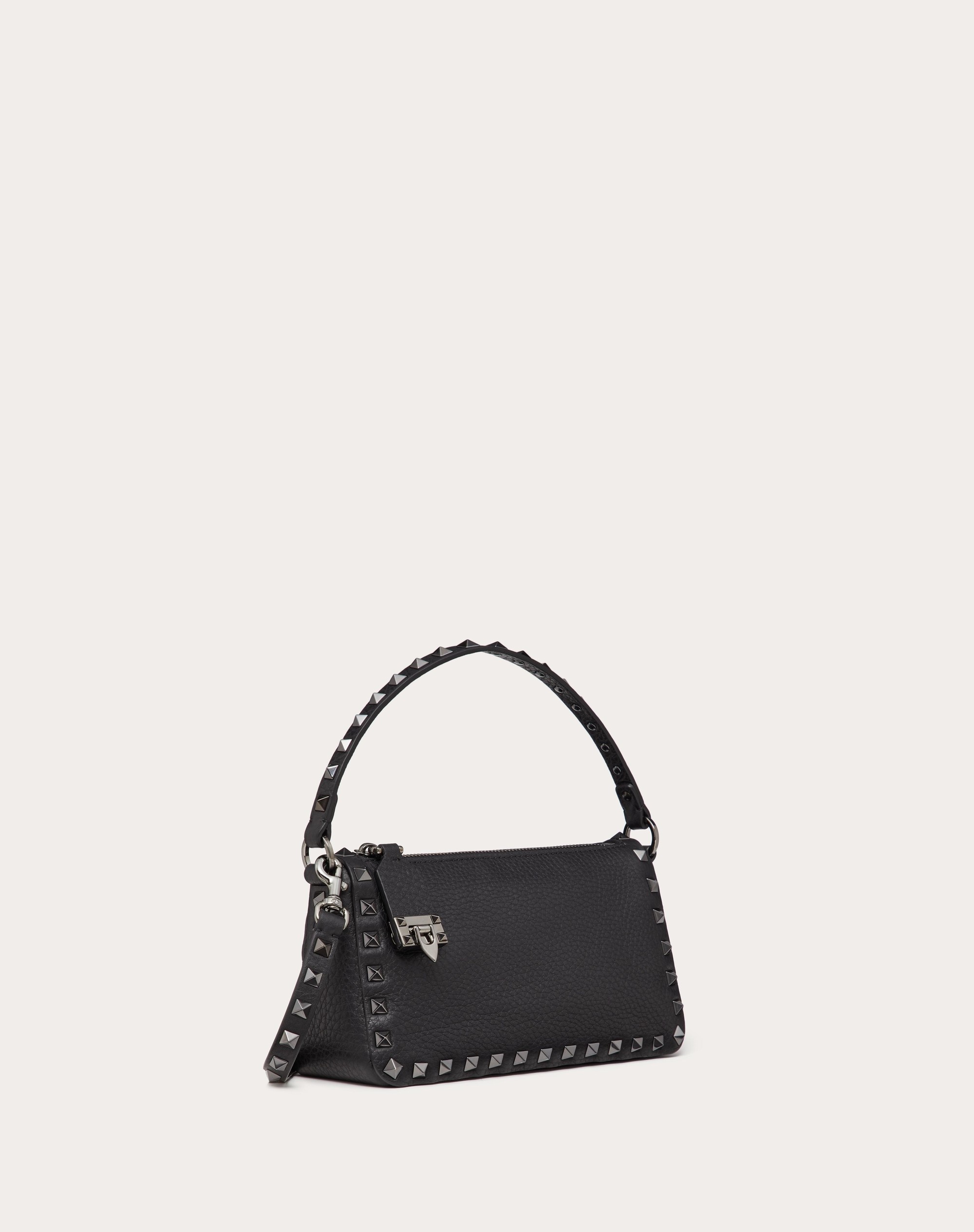 SMALL ROCKSTUD GRAINY CALFSKIN CROSSBODY BAG - 2