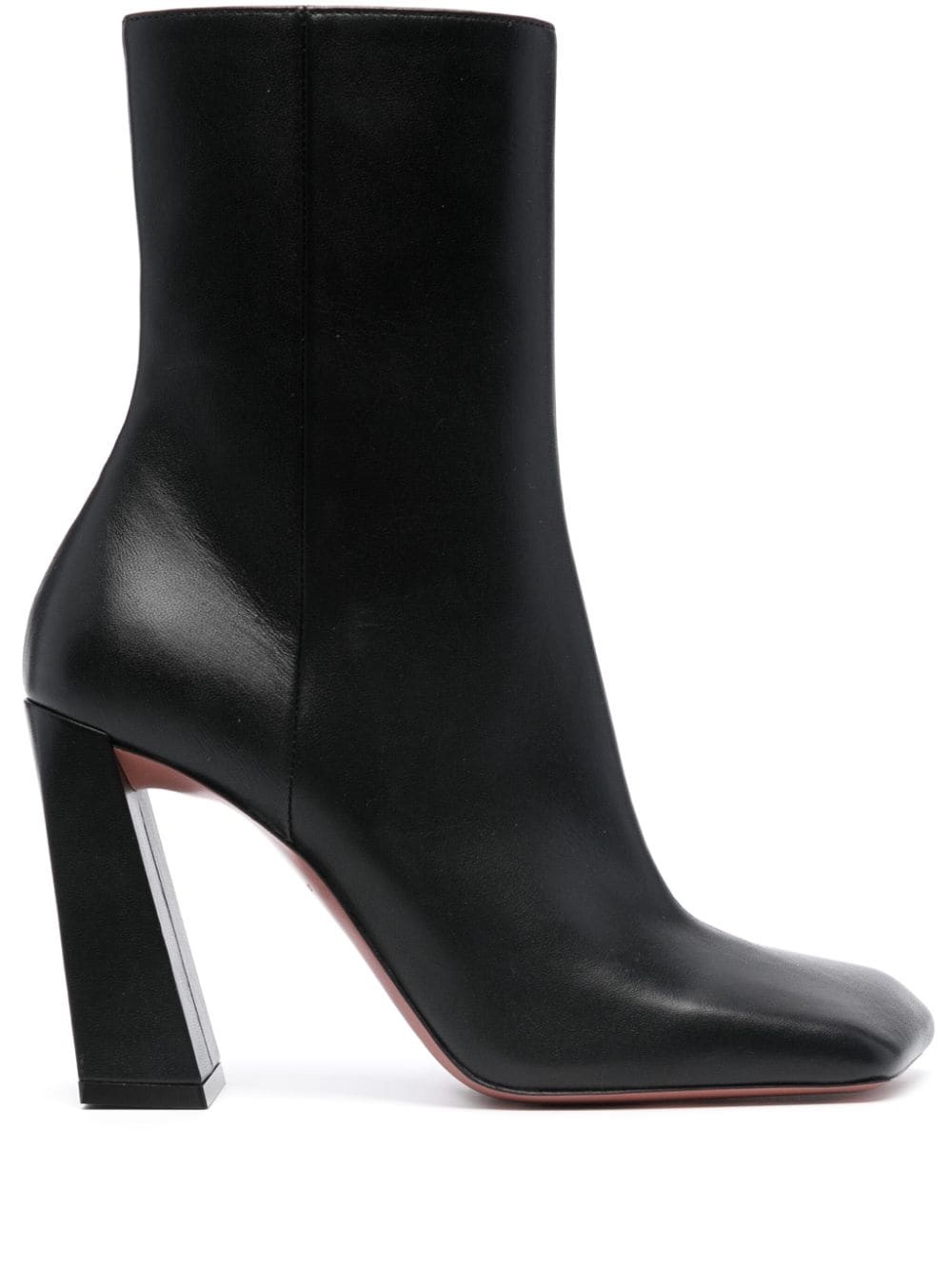 Leather heel ankle boots - 1
