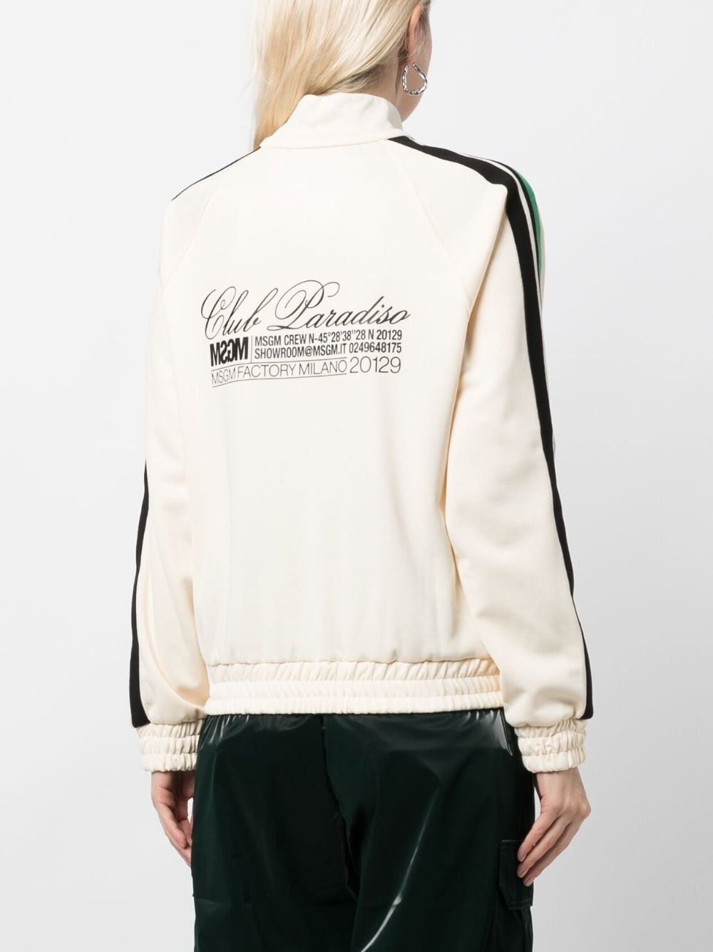 logo-print zip-up sweatshirt - 4