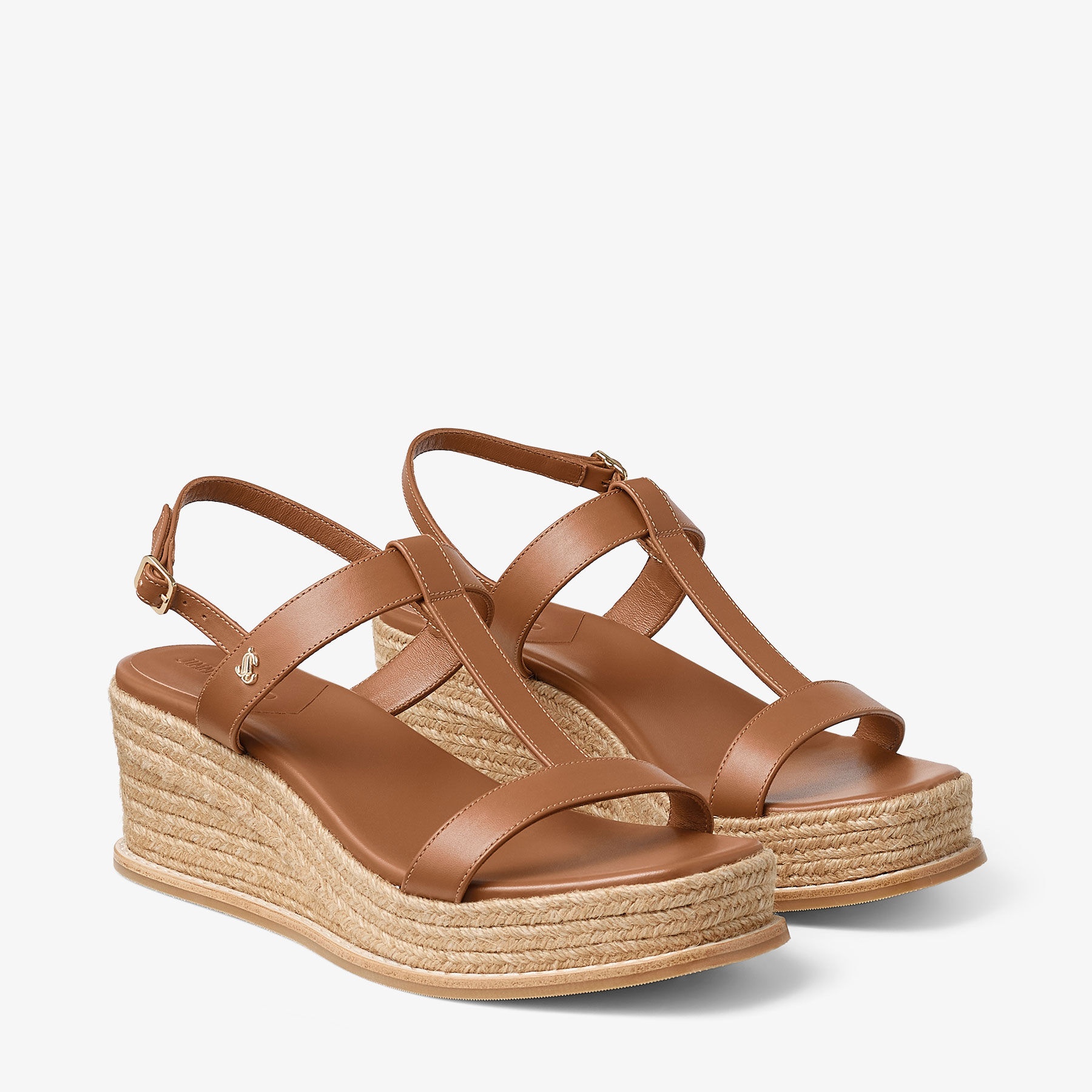 Theia Wedge 60
Tan Leather Wedge Sandals - 2