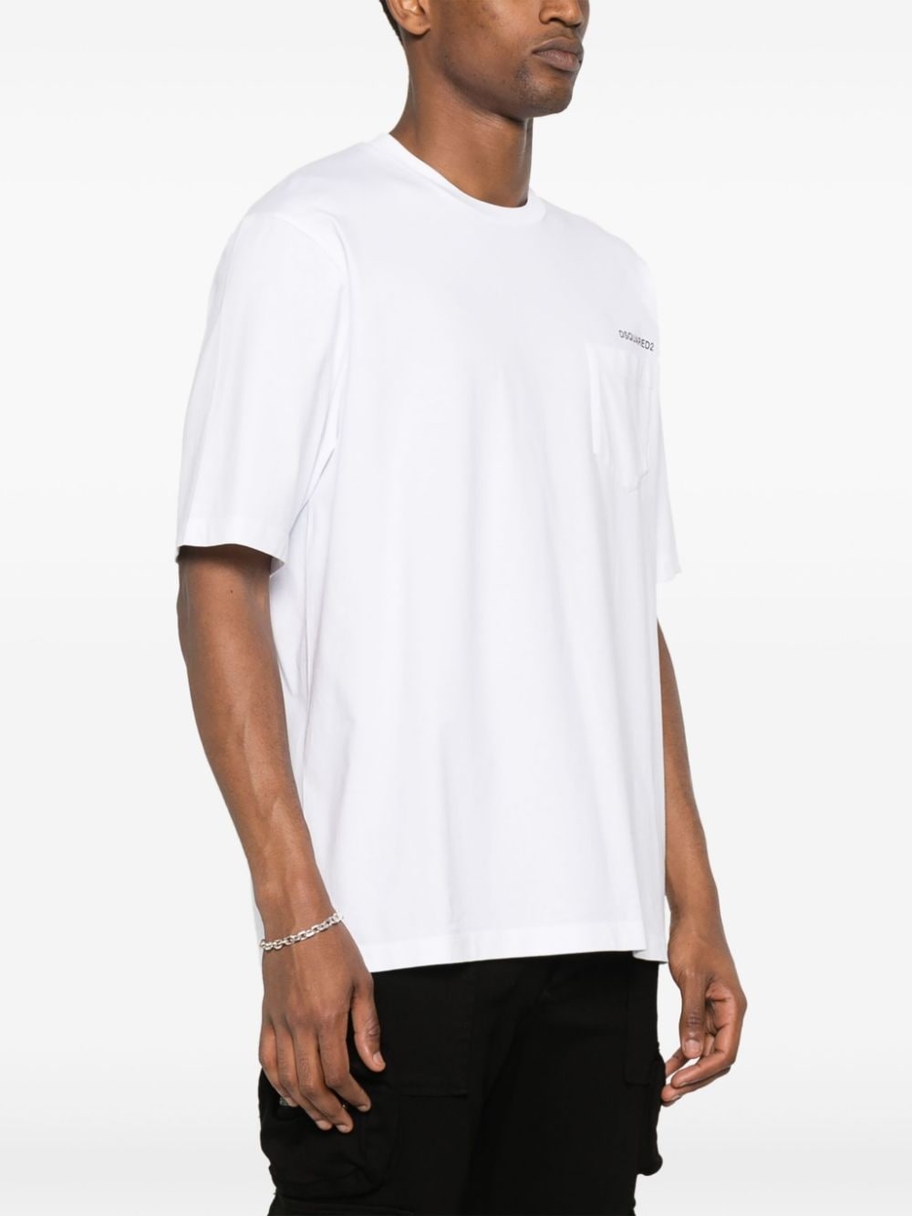 logo-print cotton T-shirt - 4
