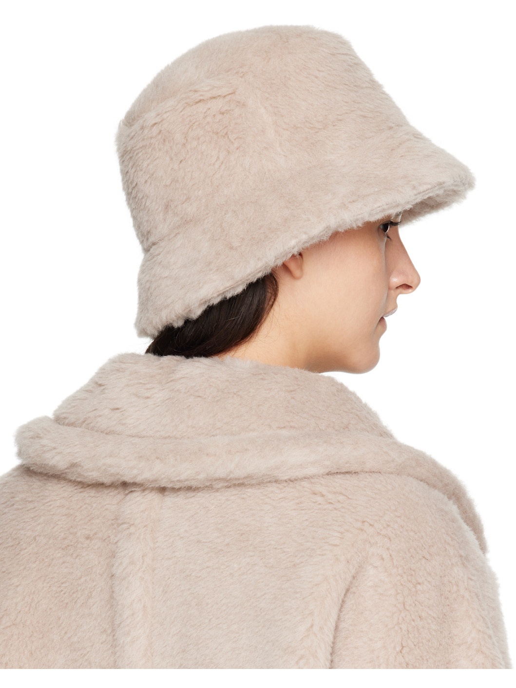 Beige Figura Bucket Hat - 3