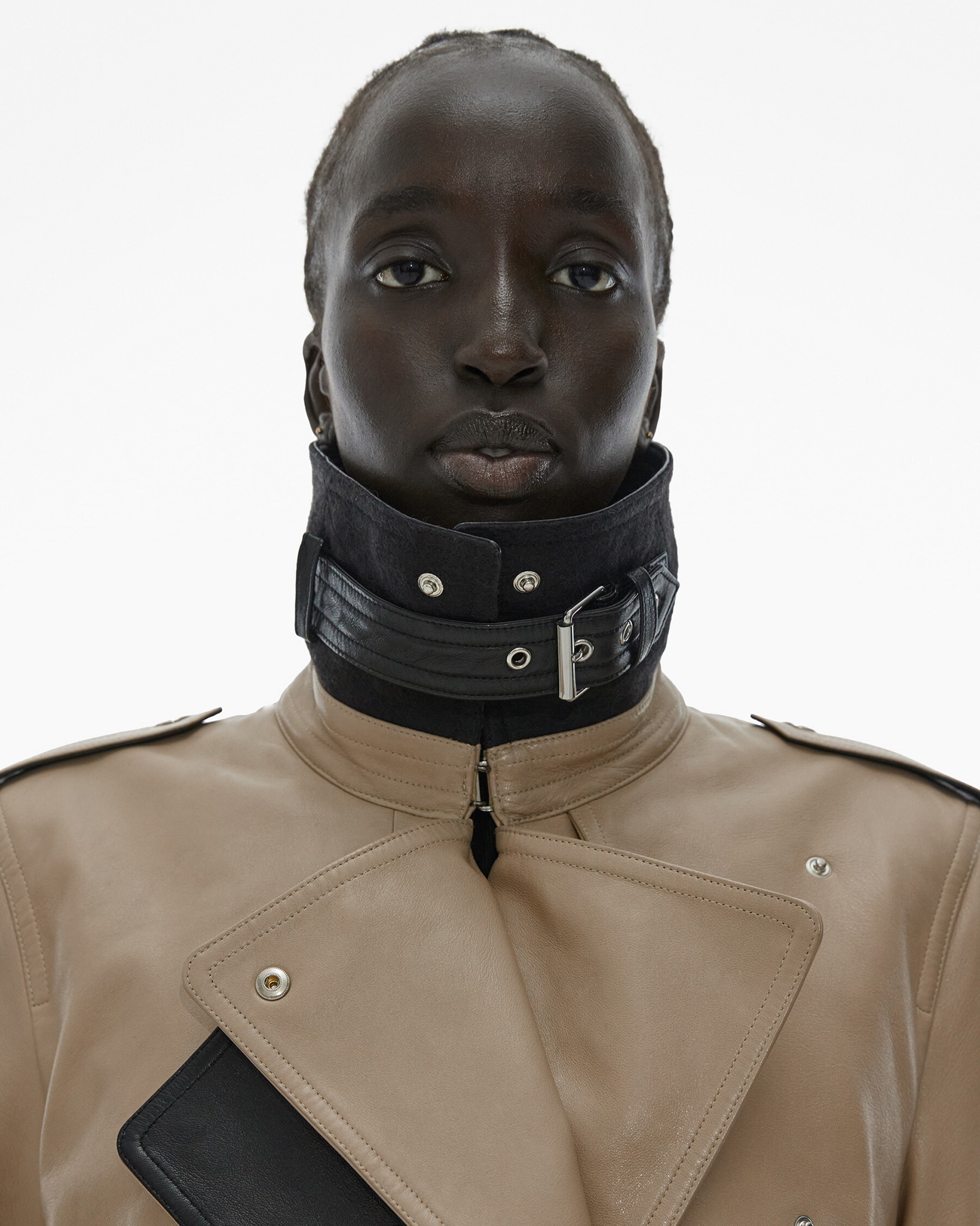 LEATHER TRENCH COAT - 7