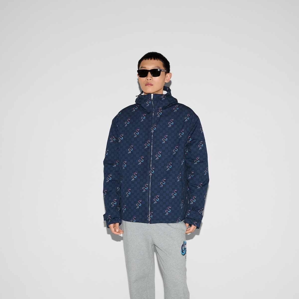 Printed cotton ripstop zip jacket - 3