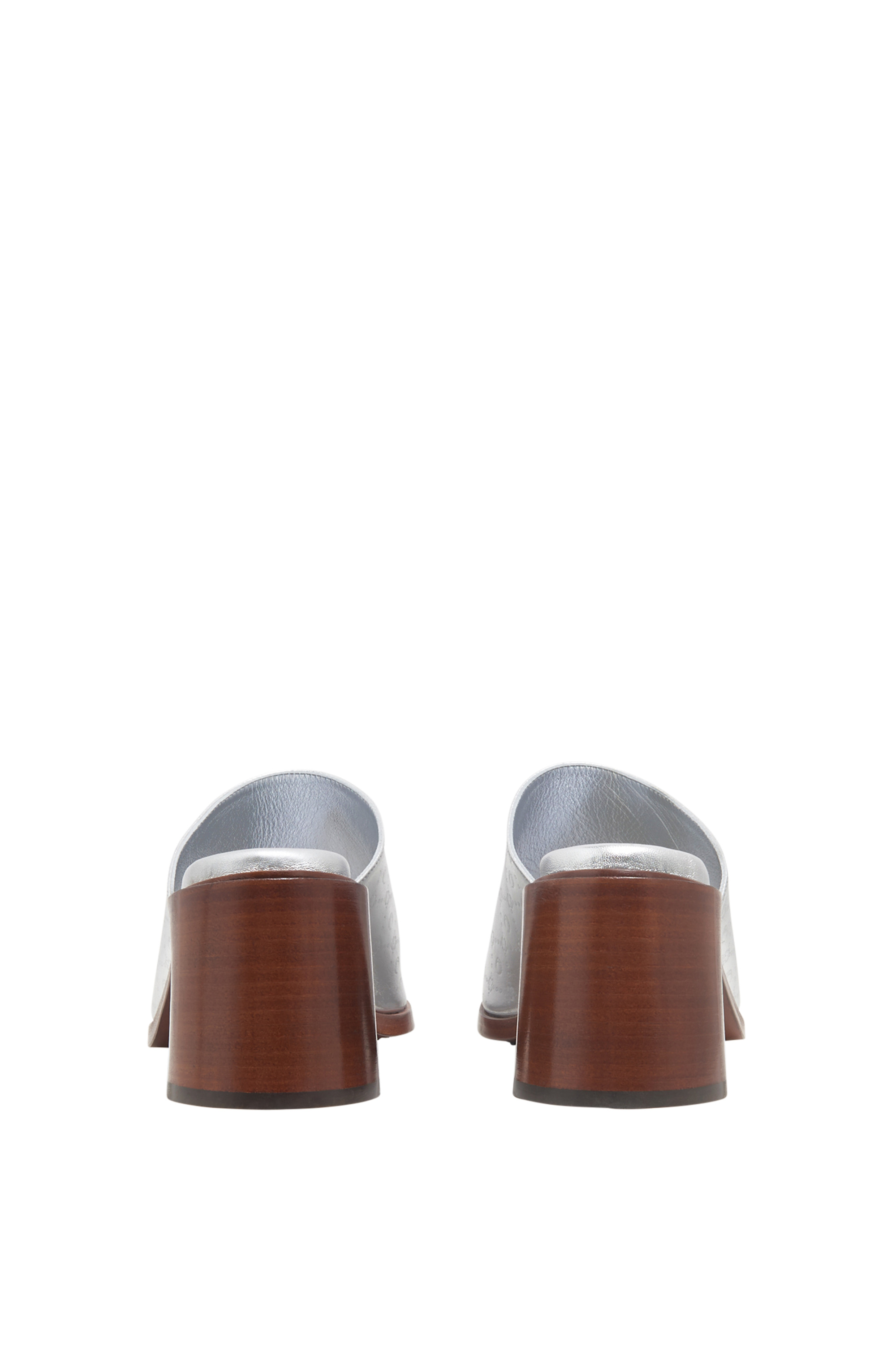 Laminated Leather MS Mules - 3
