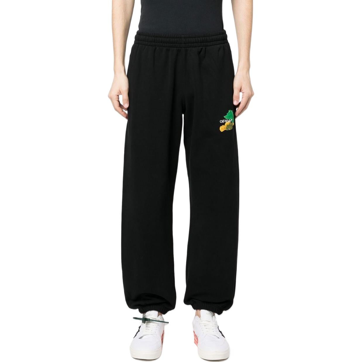 Off-White Brush Arrow Track Pants 'Black' OMCH029S23FLE0021084 - 2