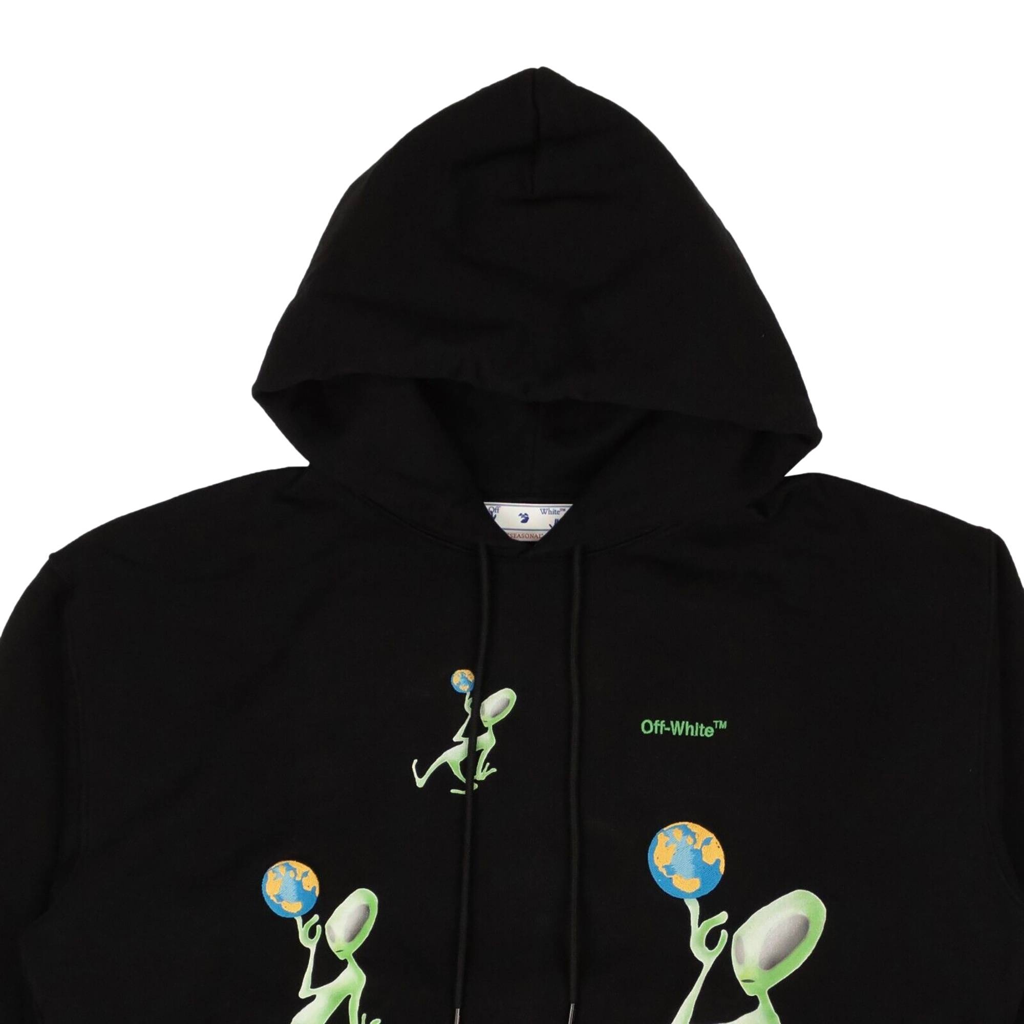 Off-White Alien Arrow Skate Hoodie 'Black' - 3